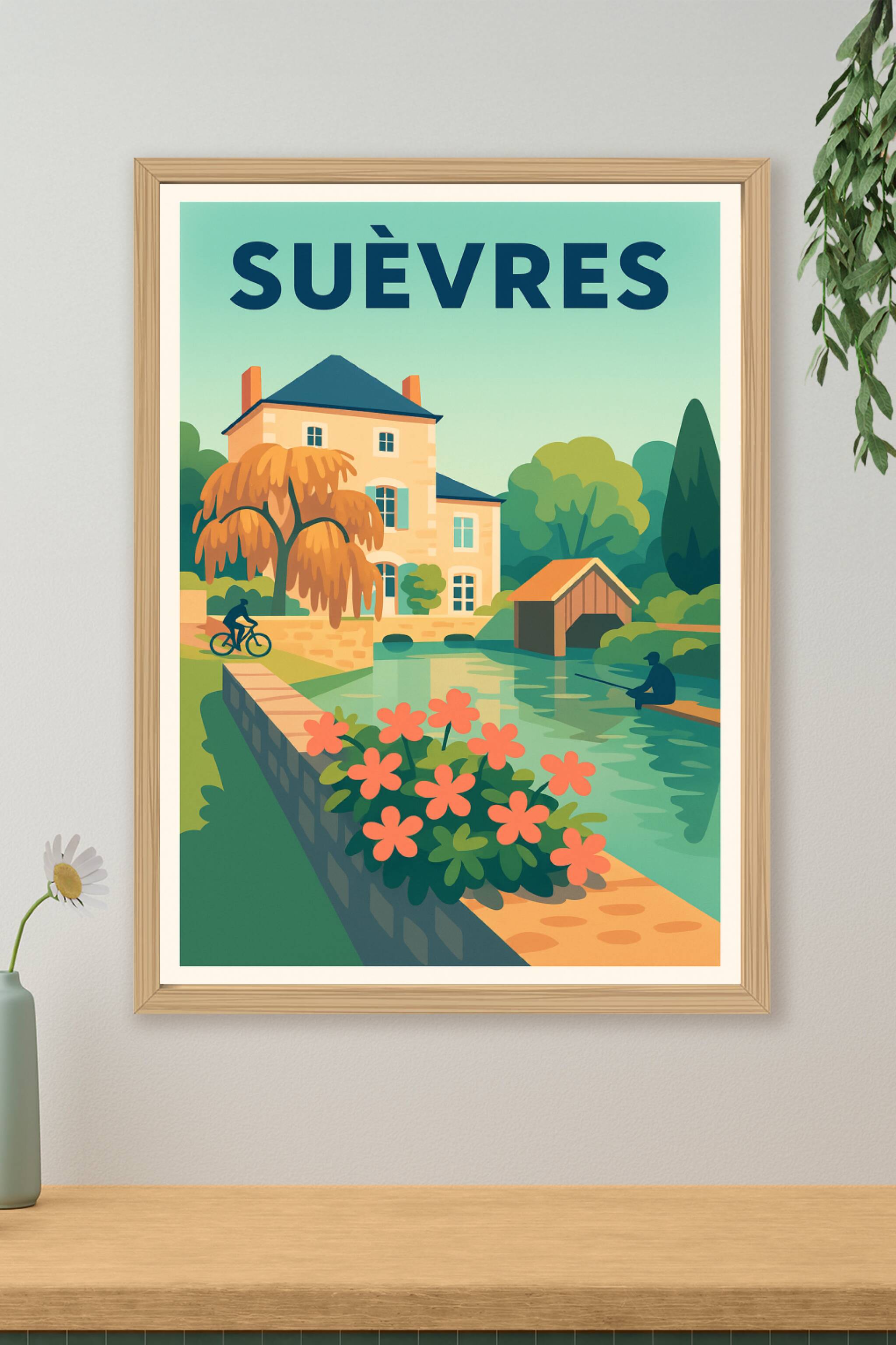 Affiche de Suèvres - Évasion bucolique au fil de l'eau