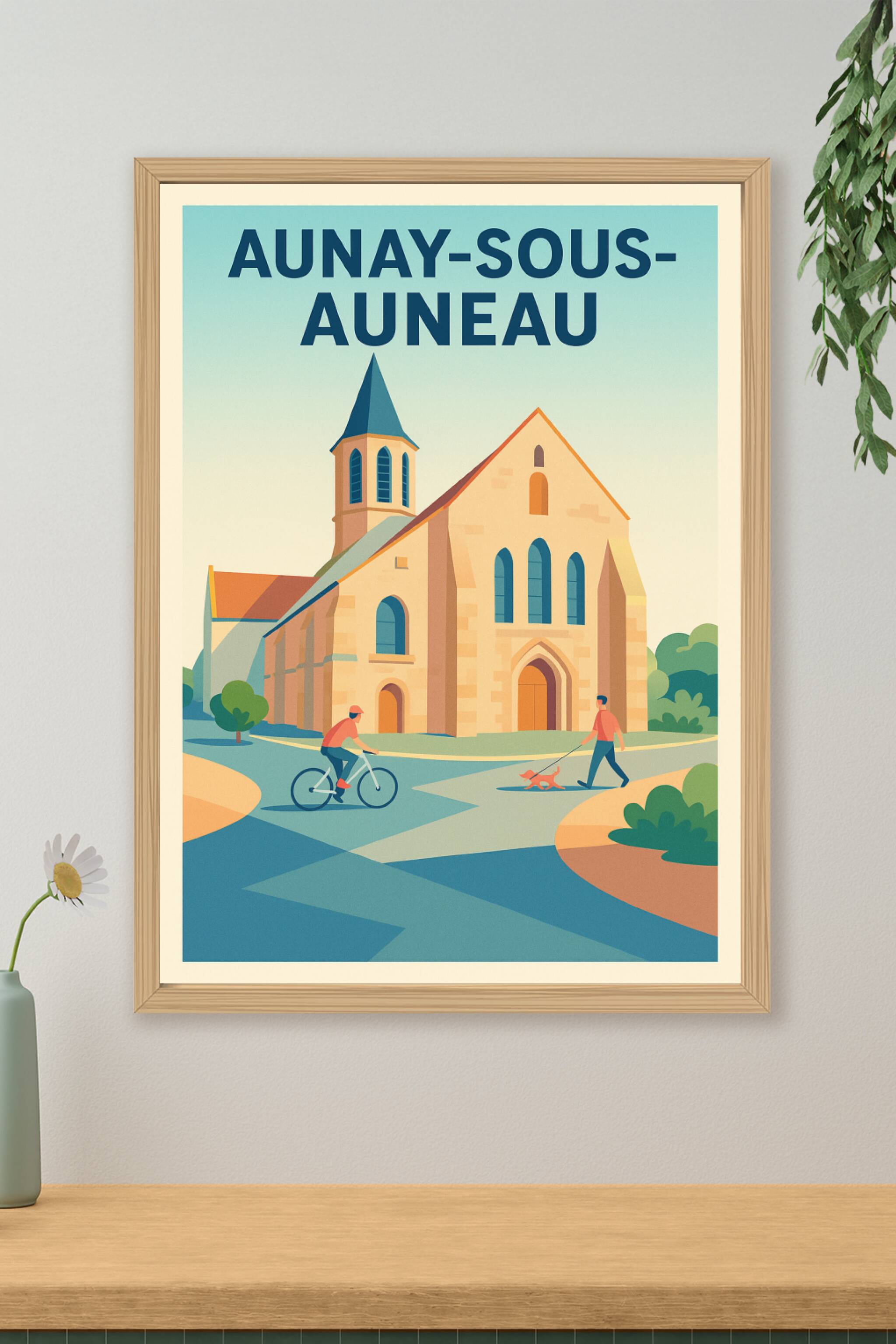 Affiche de Aunay-sous-Auneau - Charme tranquille et patrimoine local