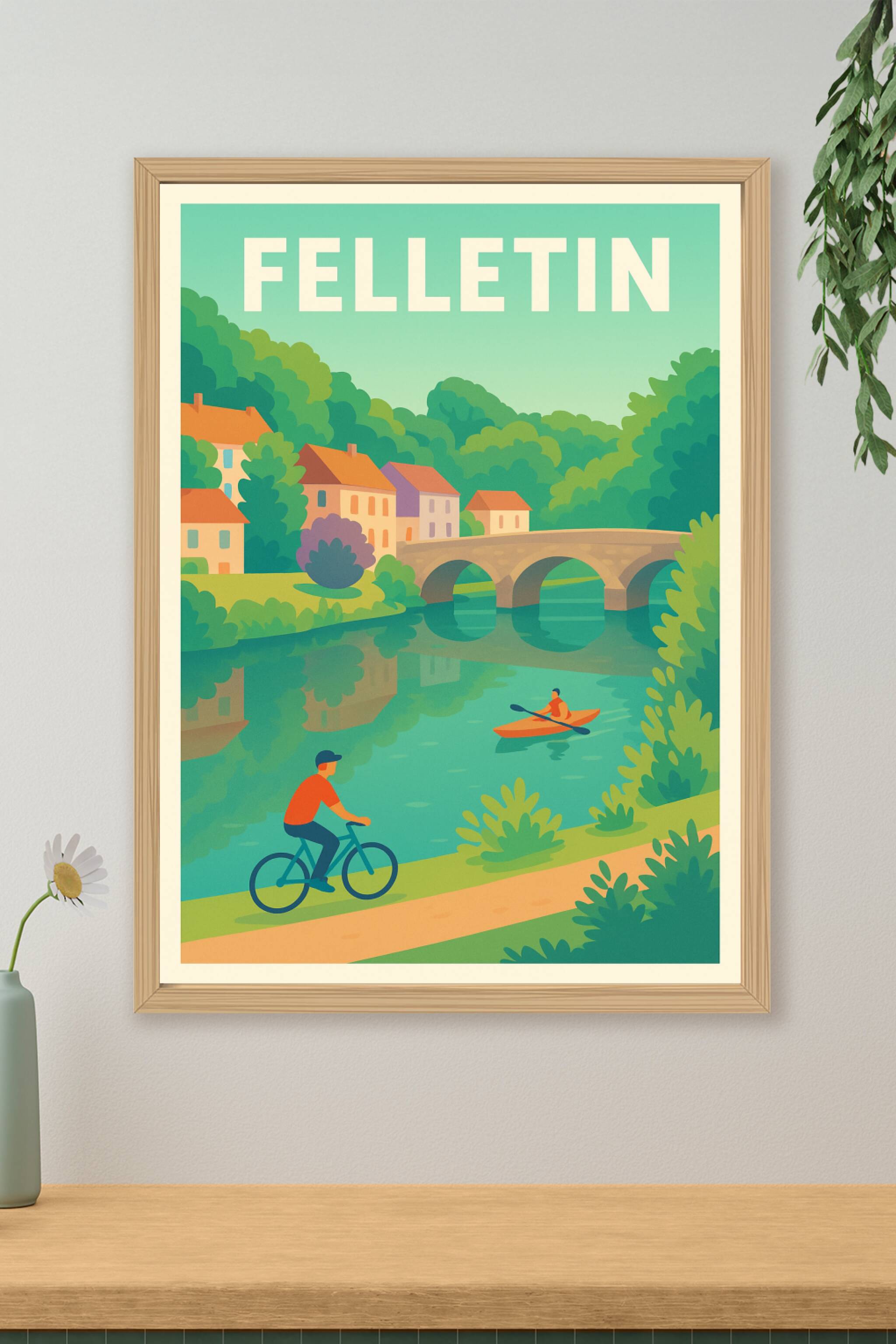 Affiche de Felletin - Nature et sérénité au fil de l'eau