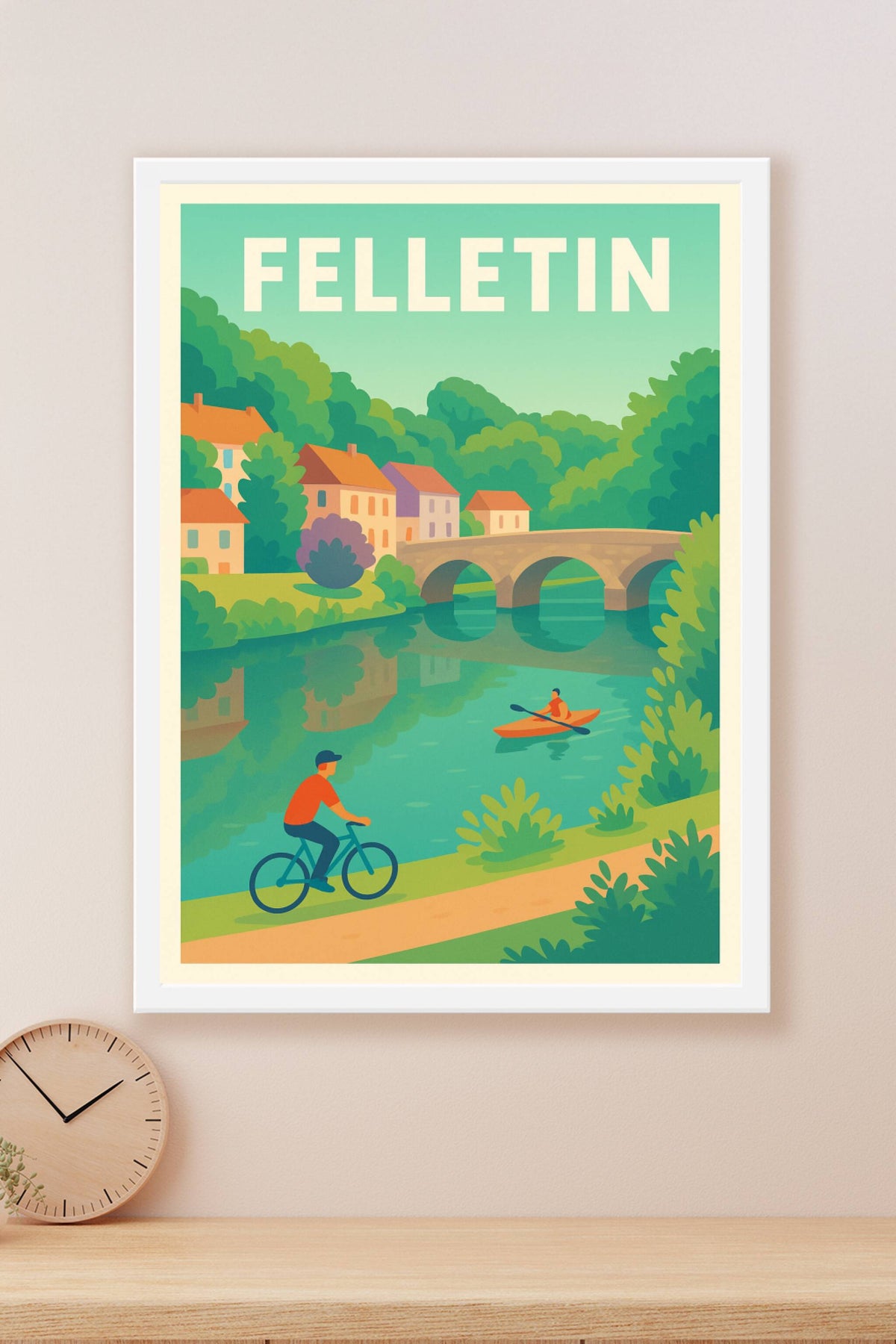Affiche de Felletin - Nature et sérénité au fil de l'eau