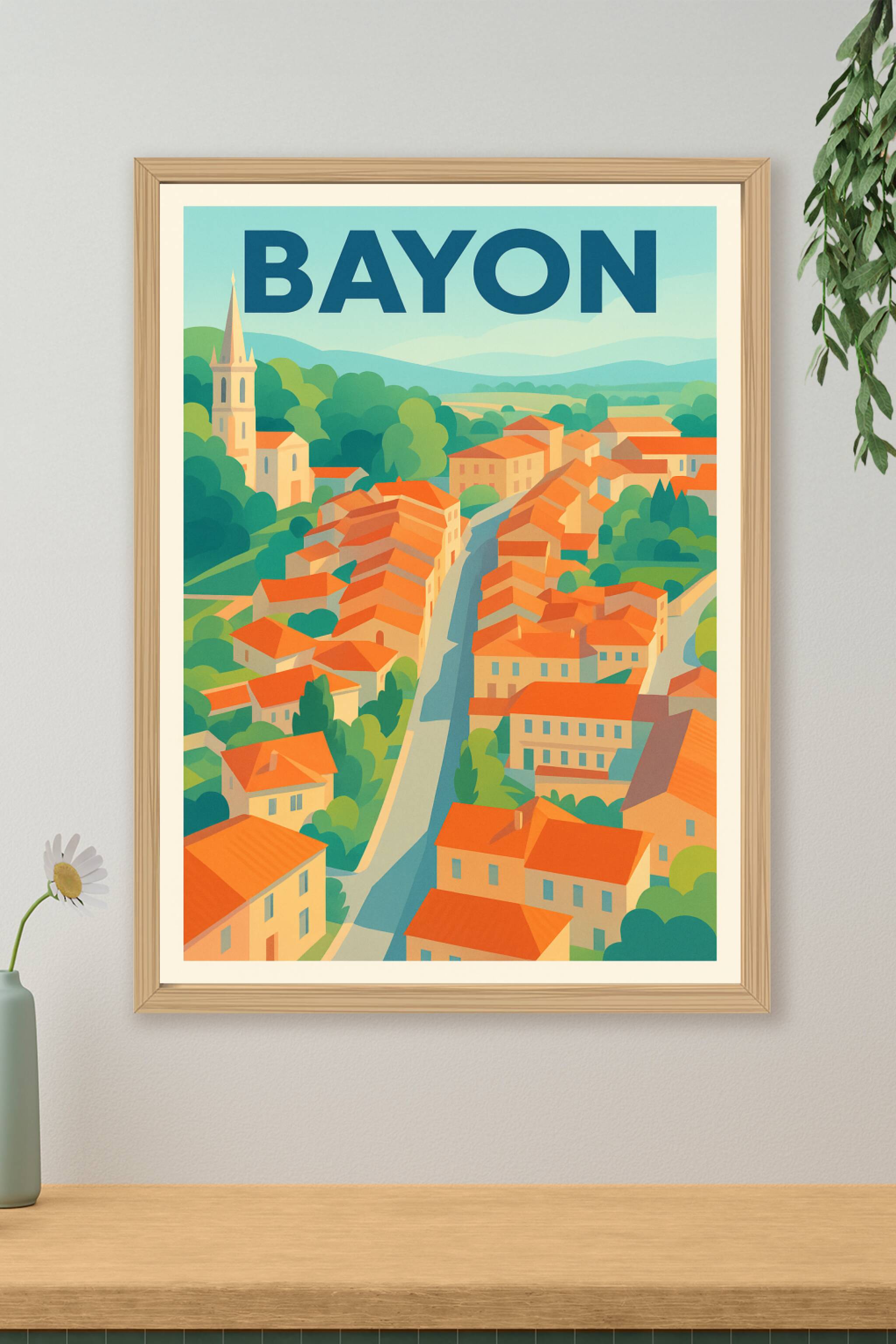 Affiche de Bayon - Un village charmant au cœur de la nature