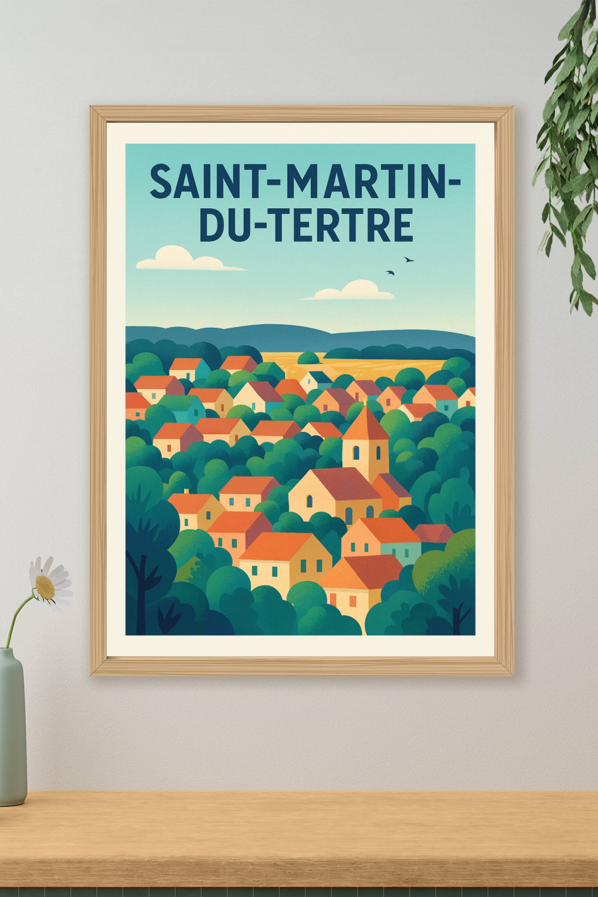 Affiche de Saint-Martin-du-Tertre - Charme bucolique et village paisible
