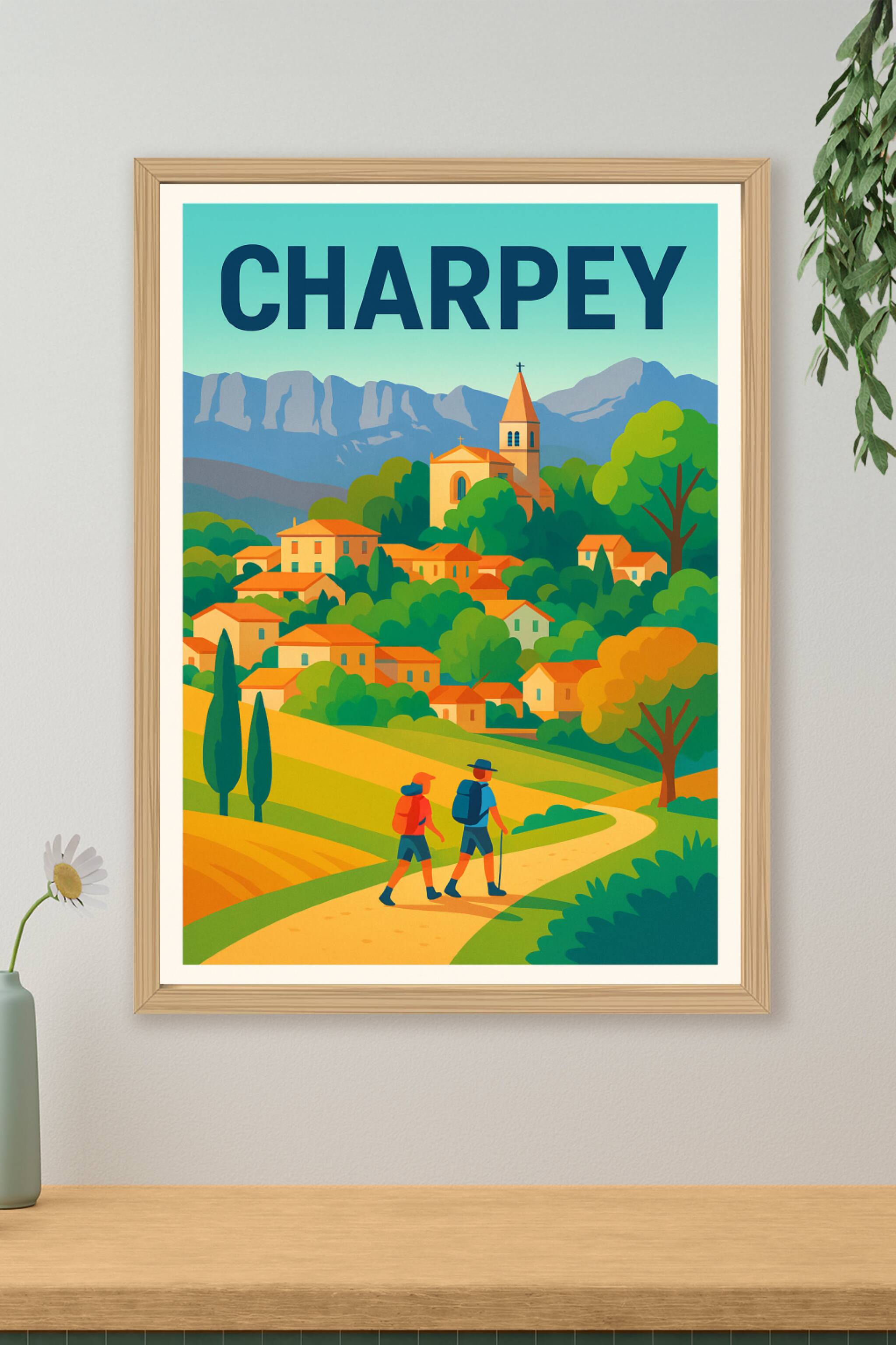 Affiche de Charpey - L'évasion au cœur d'un village coloré