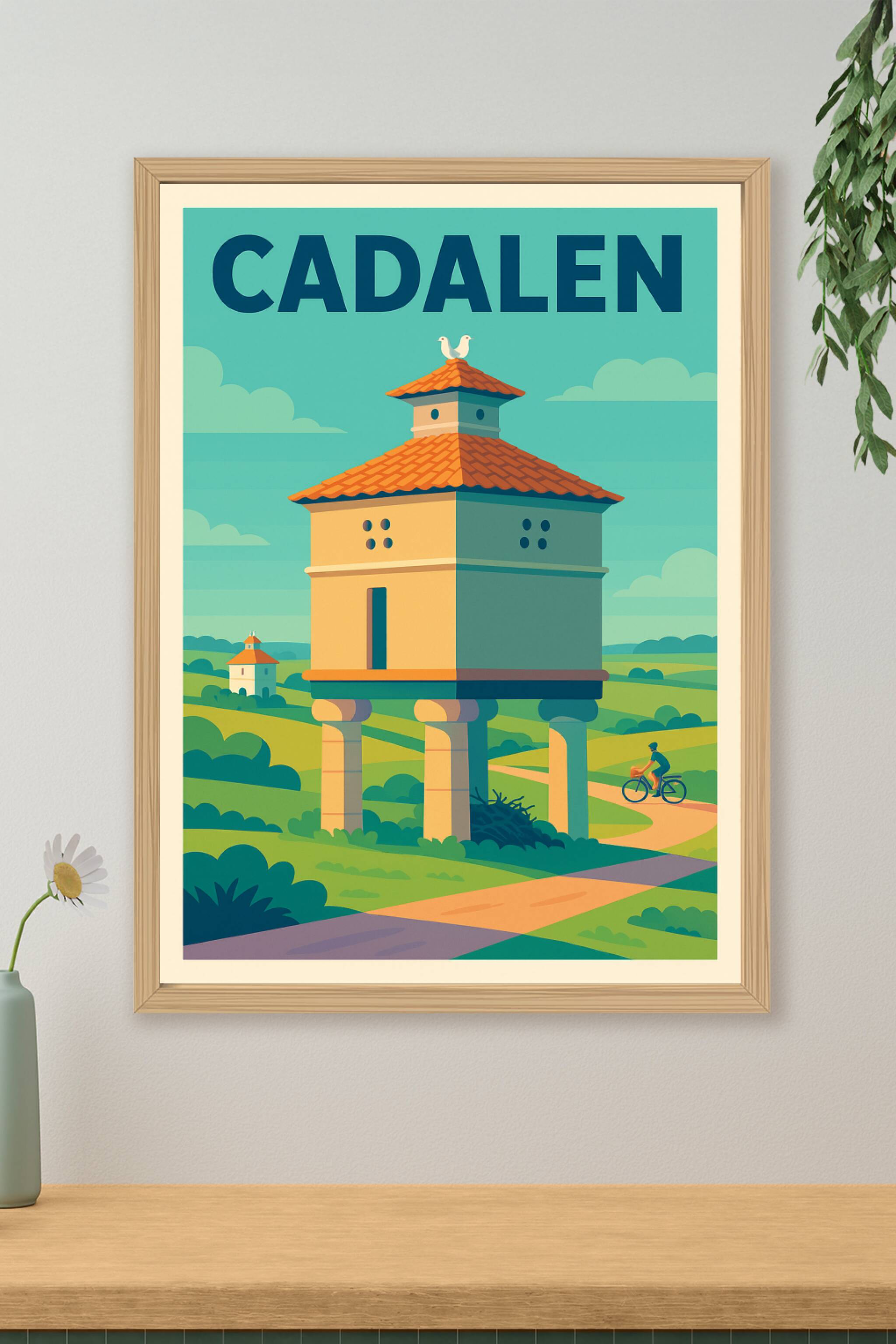 Affiche de Cadalen - Harmonie champêtre au pigeonnier emblématique