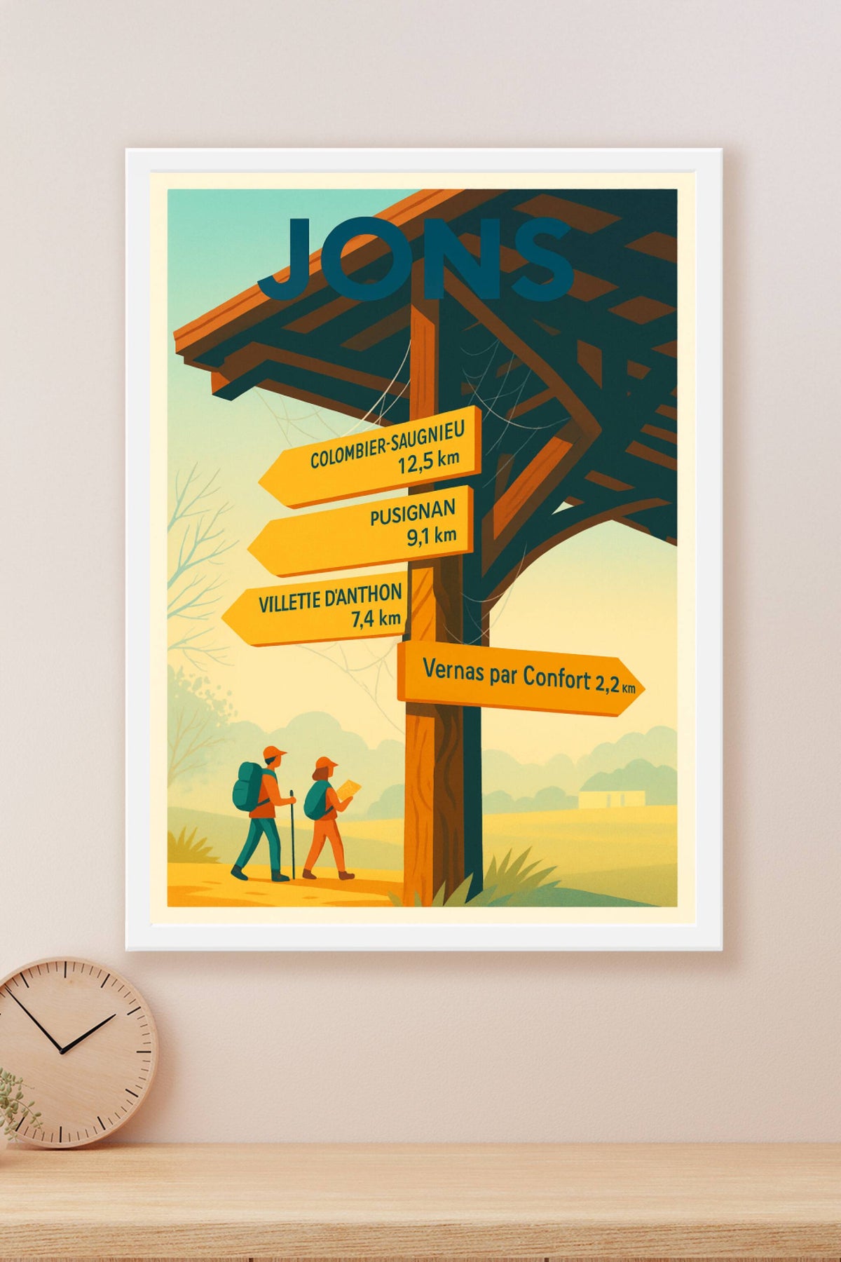 Affiche de Jons - Découvrez les sentiers aux portes de la nature