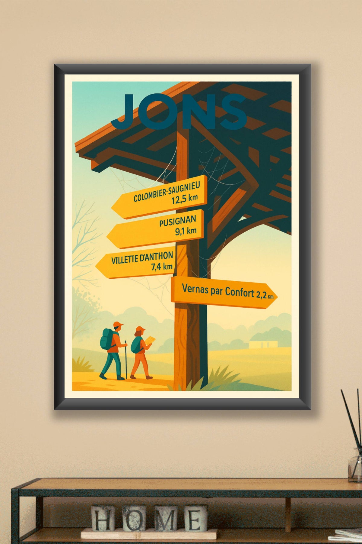 Affiche de Jons - Découvrez les sentiers aux portes de la nature