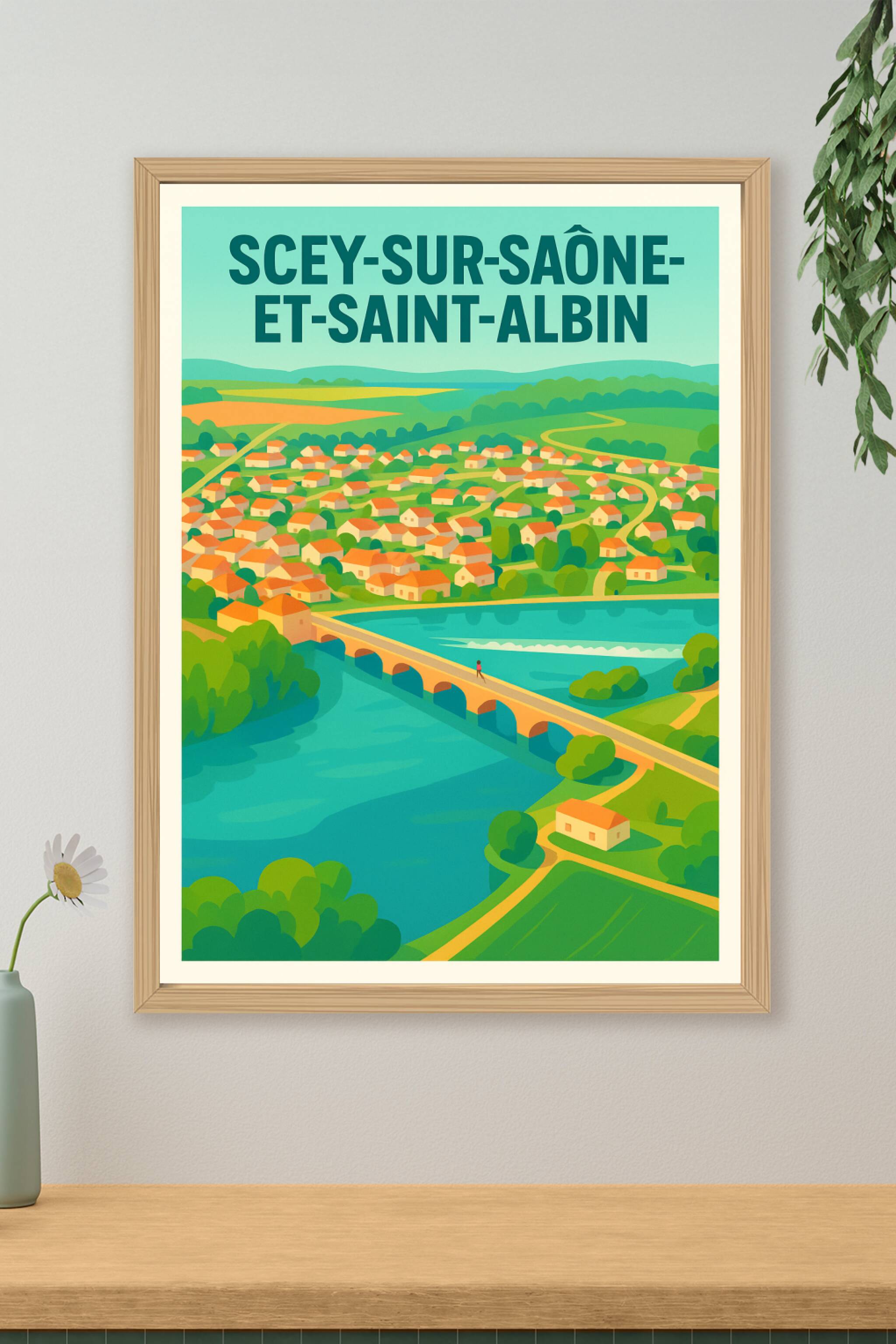 Affiche de Scey-sur-Saône-et-Saint-Albin - Charme et sérénité au fil de l'eau