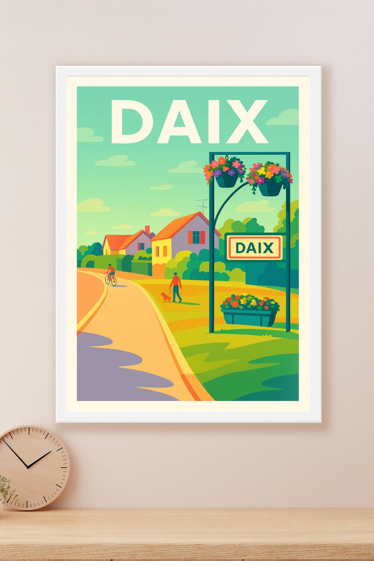 Affiche de Daix - Ambiance paisible et colorée de la campagne