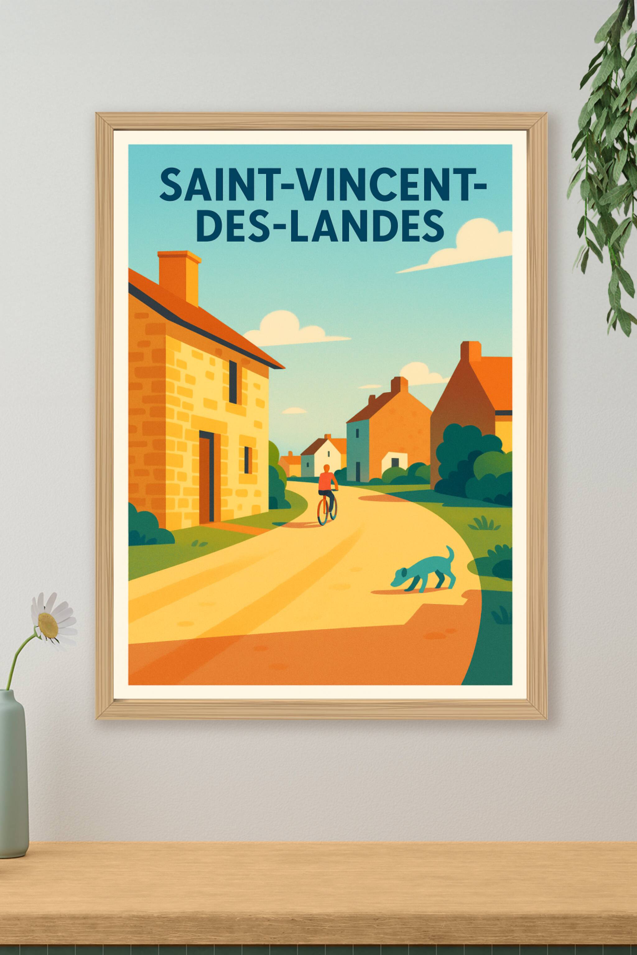 Affiche de Saint-Vincent-des-Landes - Douceur de vie bucolique