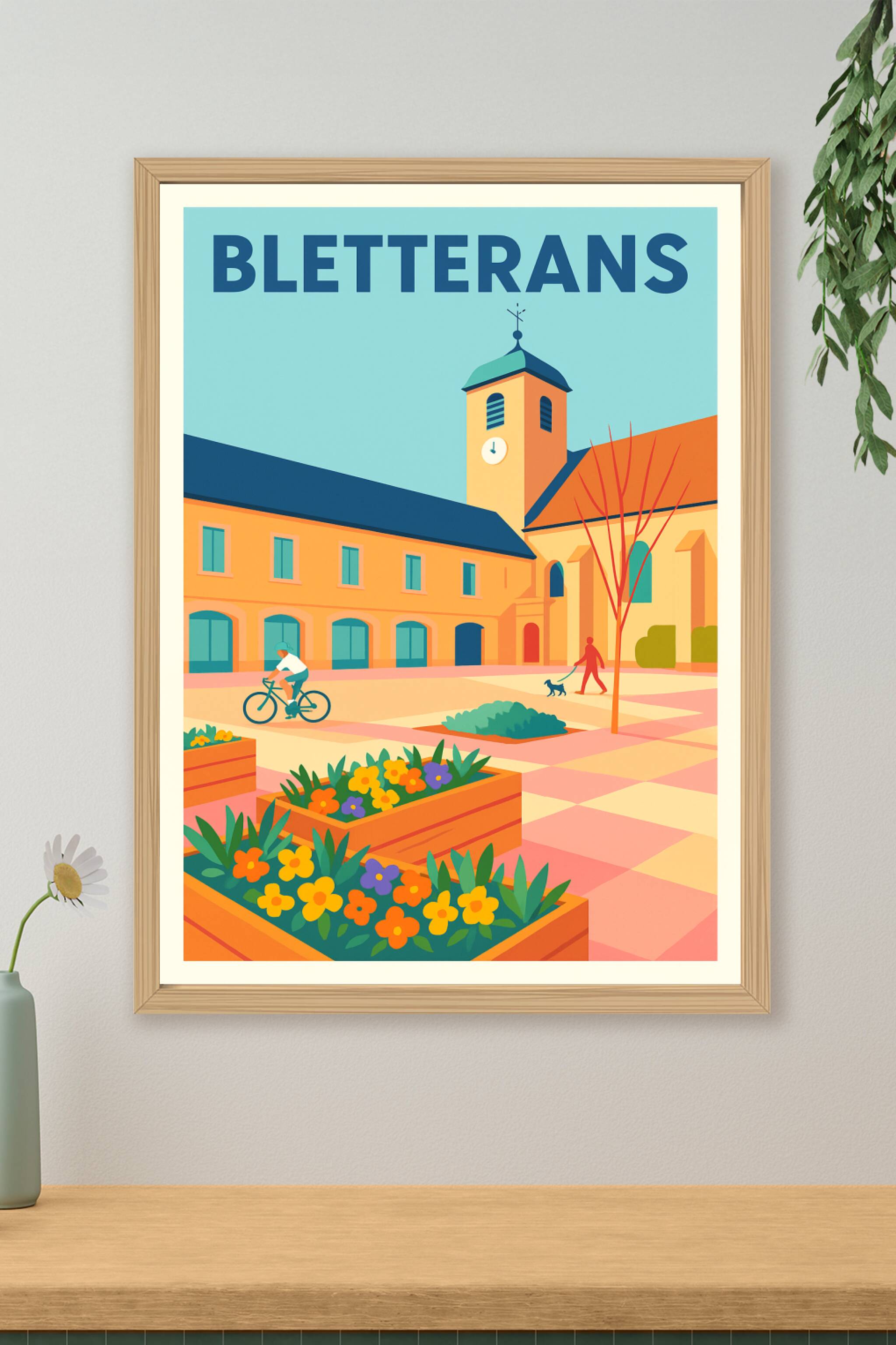 Affiche de Bletterans - Charme et douceur de la ville comtoise