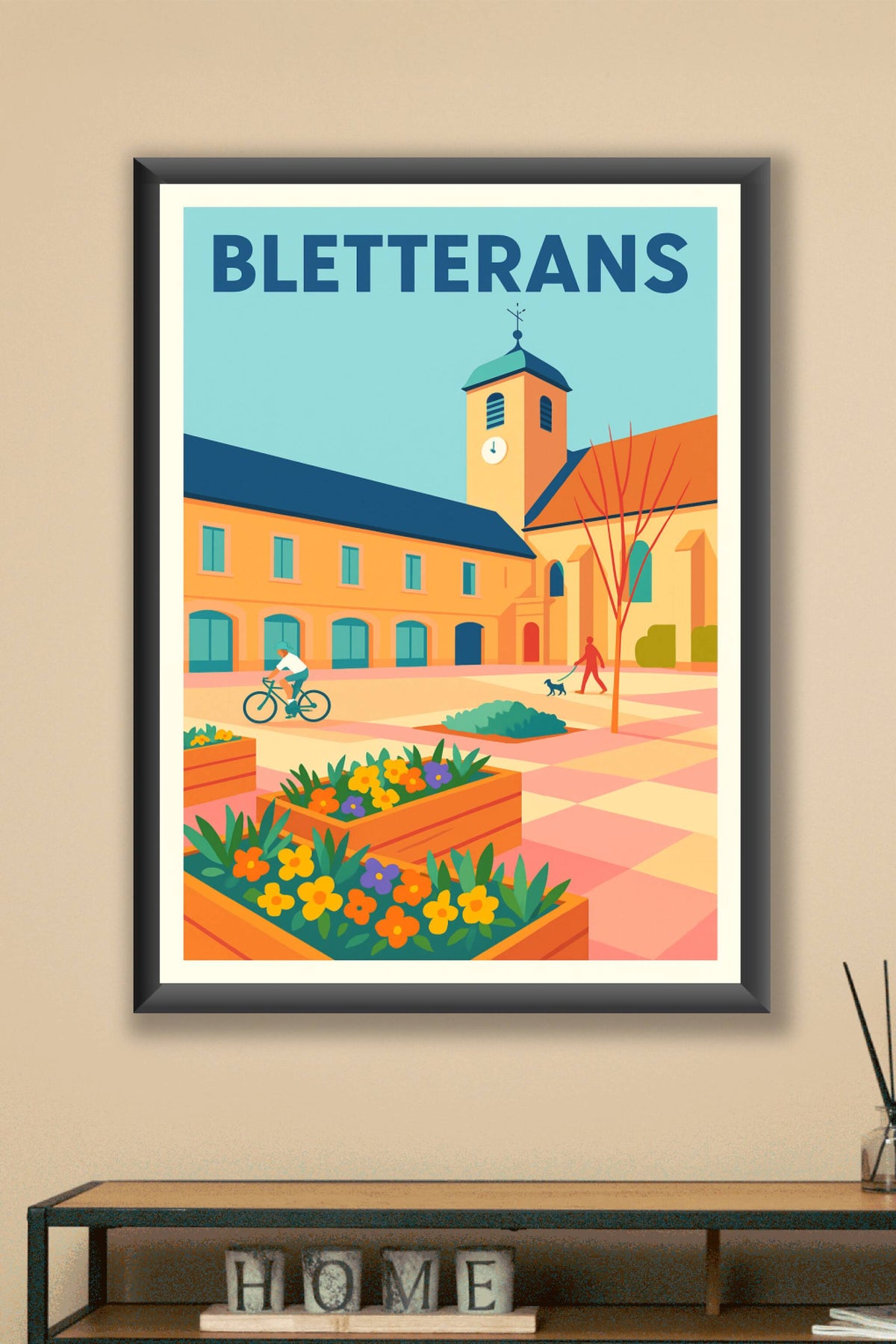 Affiche de Bletterans - Charme et douceur de la ville comtoise