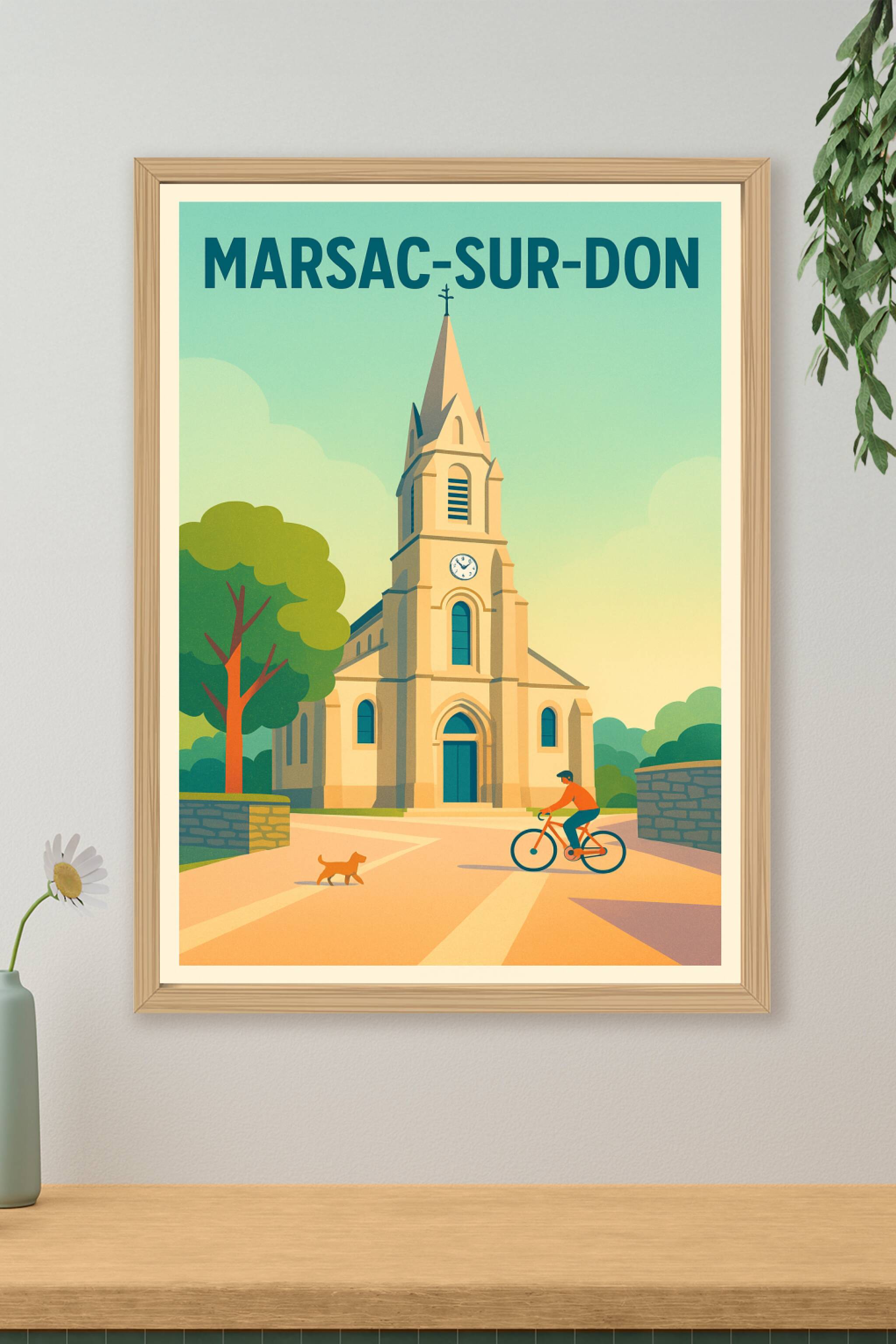 Affiche de Marsac-sur-Don - Charme paisible et architecture emblématique