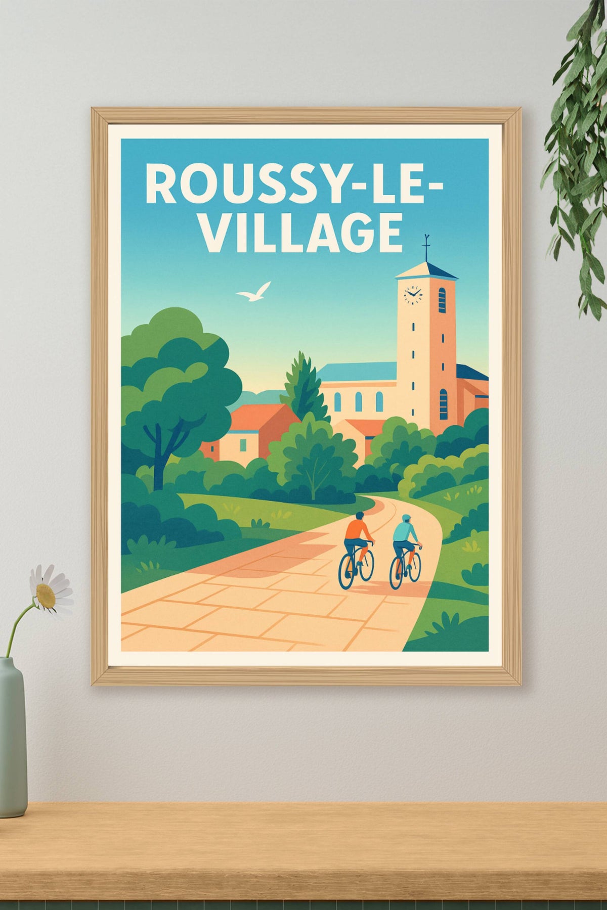 Affiche de Roussy-le-Village - L'évasion champêtre à vélo