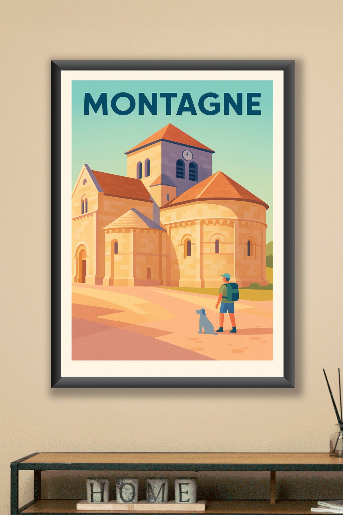 Affiche de Montagne - Explorez la sérénité architecturale