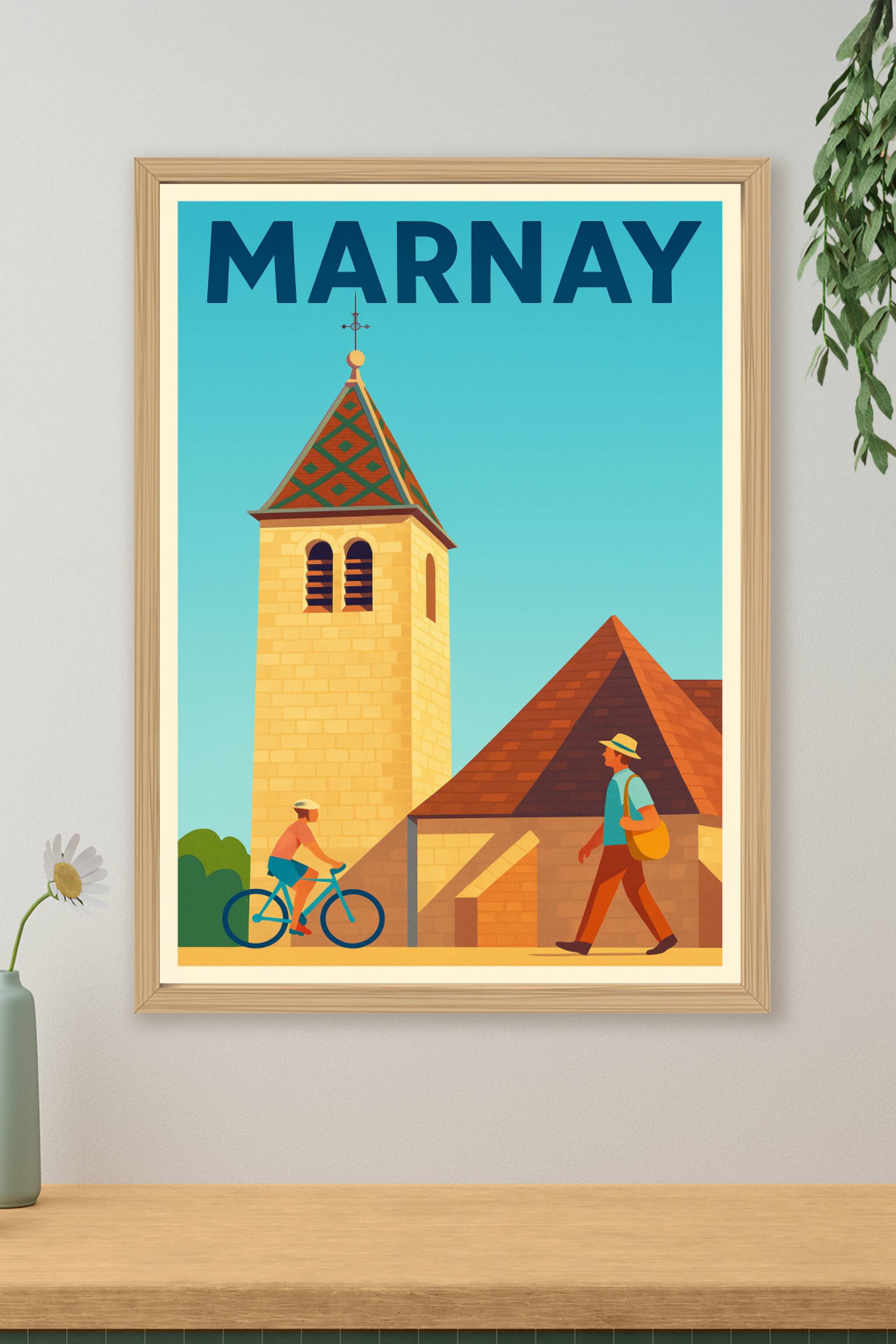 Affiche de Marnay - L'élégance tranquille d'un village historique