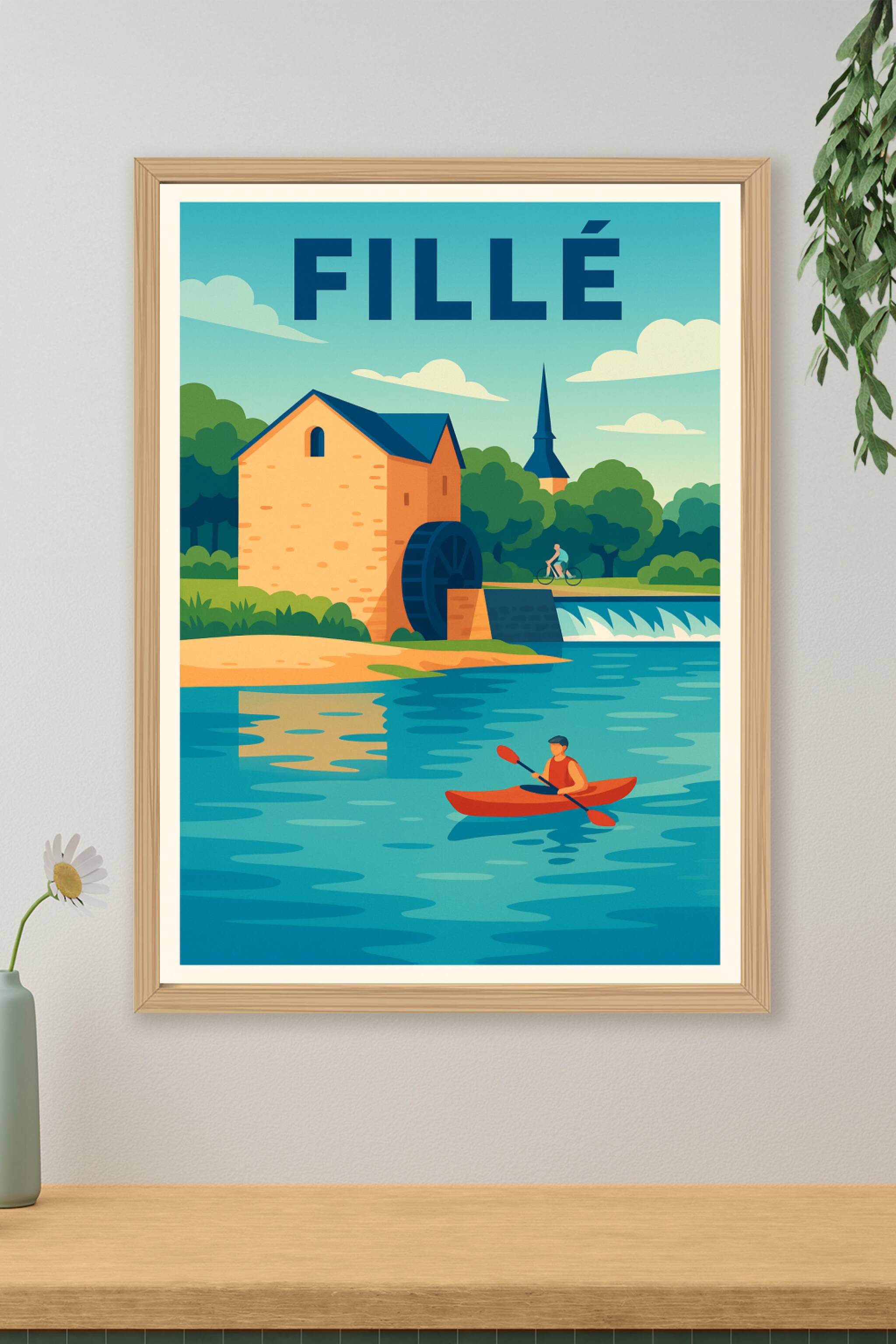 Affiche de Fillé - Charme naturel et balade au fil de l'eau