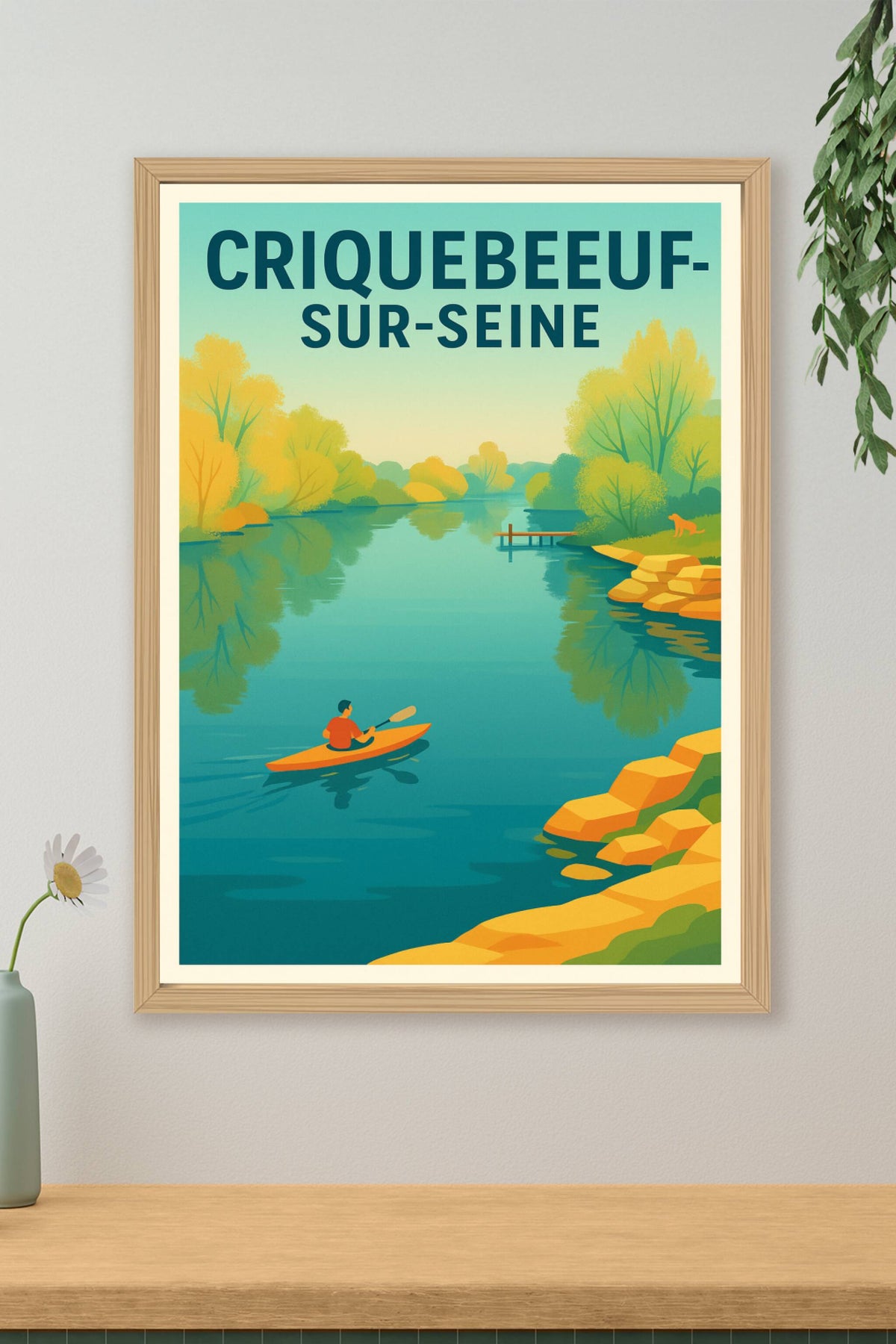 Affiche de Criquebeuf-sur-Seine - Évasion et sérénité au fil de l'eau