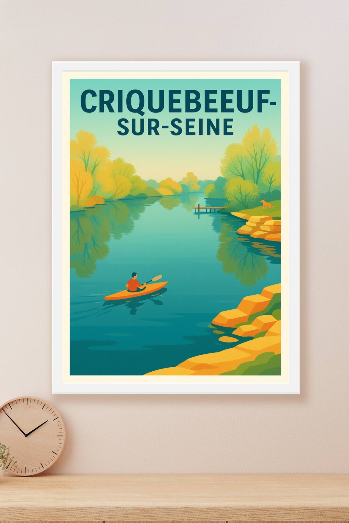 Affiche de Criquebeuf-sur-Seine - Évasion et sérénité au fil de l'eau