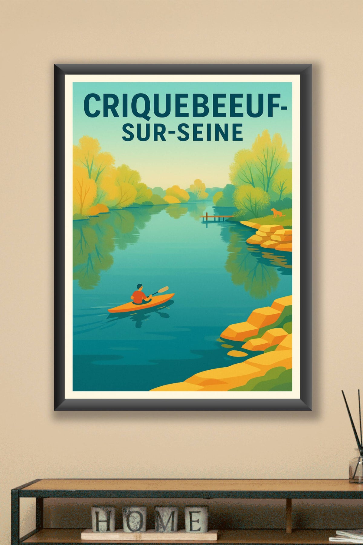 Affiche de Criquebeuf-sur-Seine - Évasion et sérénité au fil de l'eau