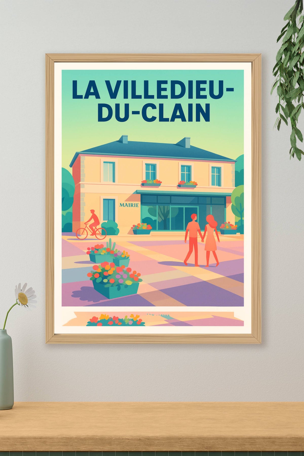 Affiche de La Villedieu-du-Clain - Charme et douceur de vivre au cœur de la ville