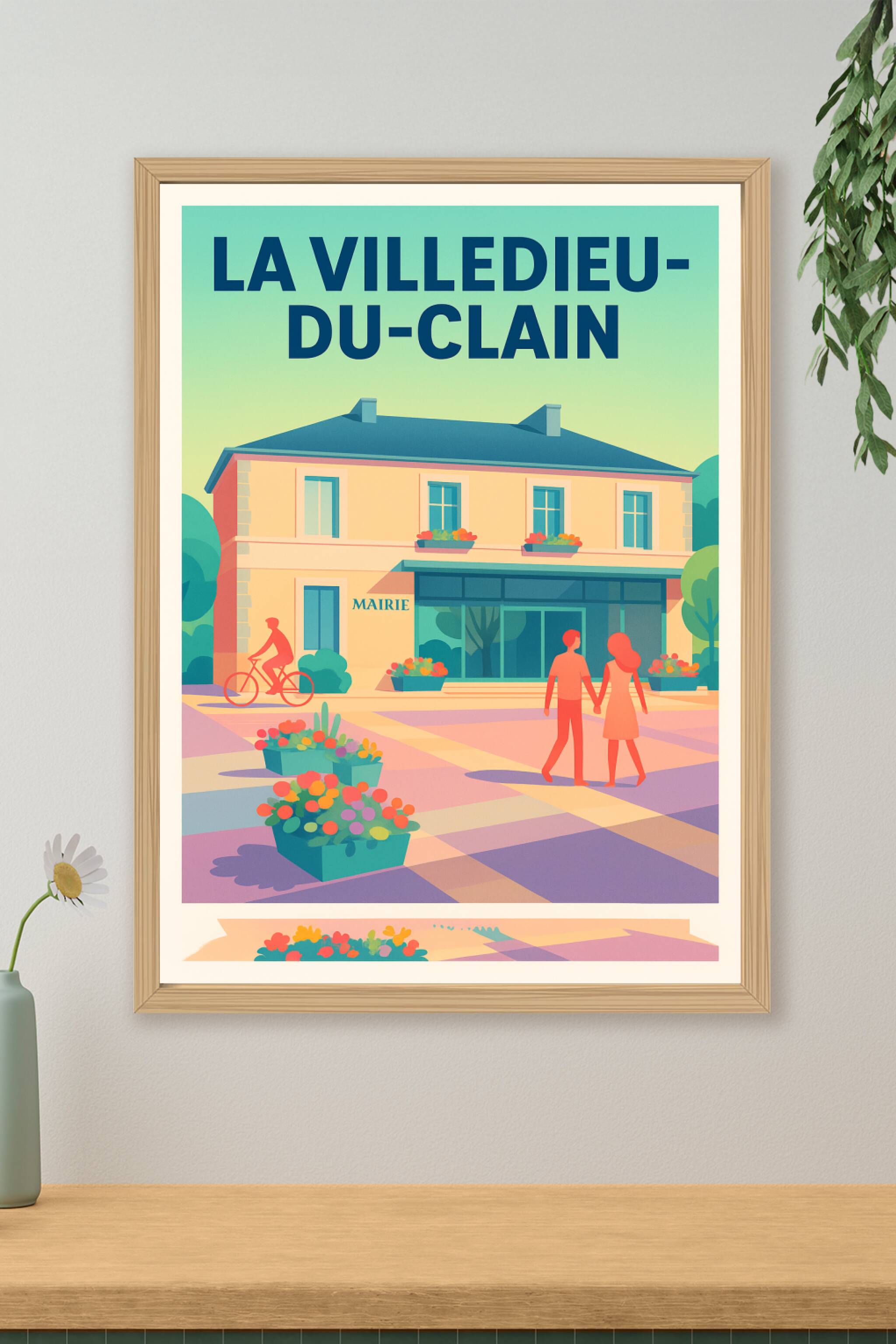 Affiche de La Villedieu-du-Clain - Charme et douceur de vivre au cœur de la ville