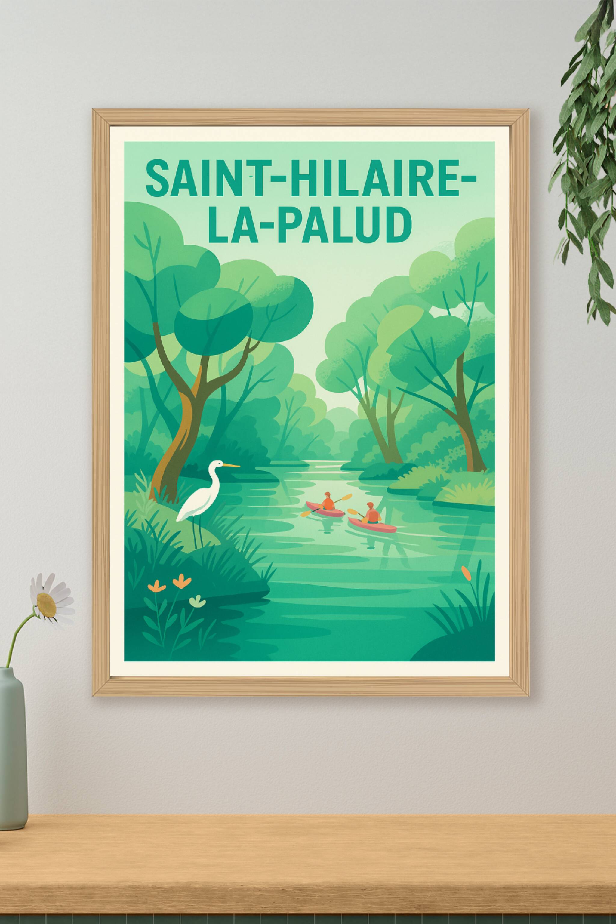 Affiche de Saint-Hilaire-la-Palud - L'évasion naturelle au fil de l'eau