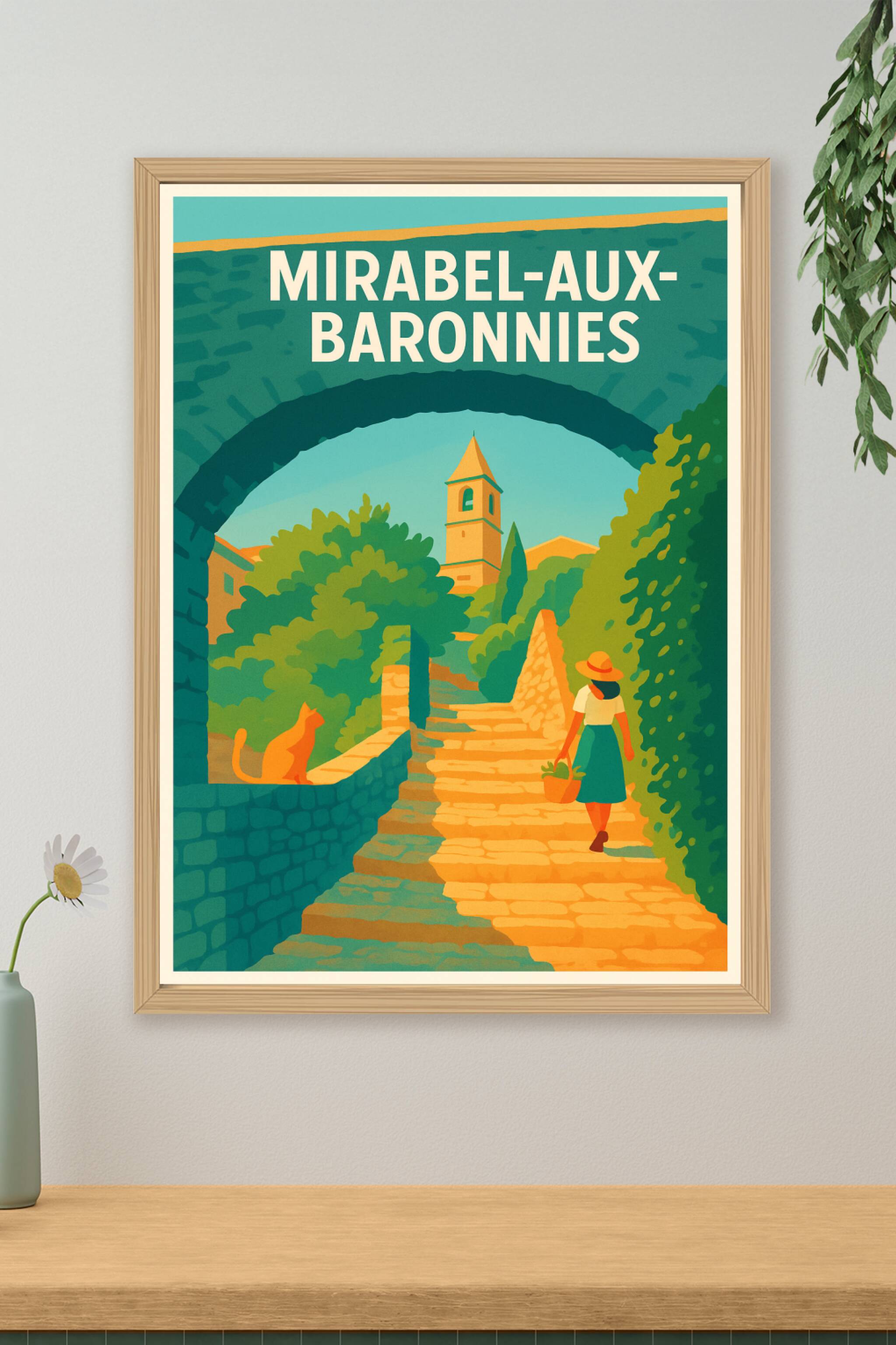 Affiche de Mirabel-aux-Baronnies - Évasion provençale sous le soleil