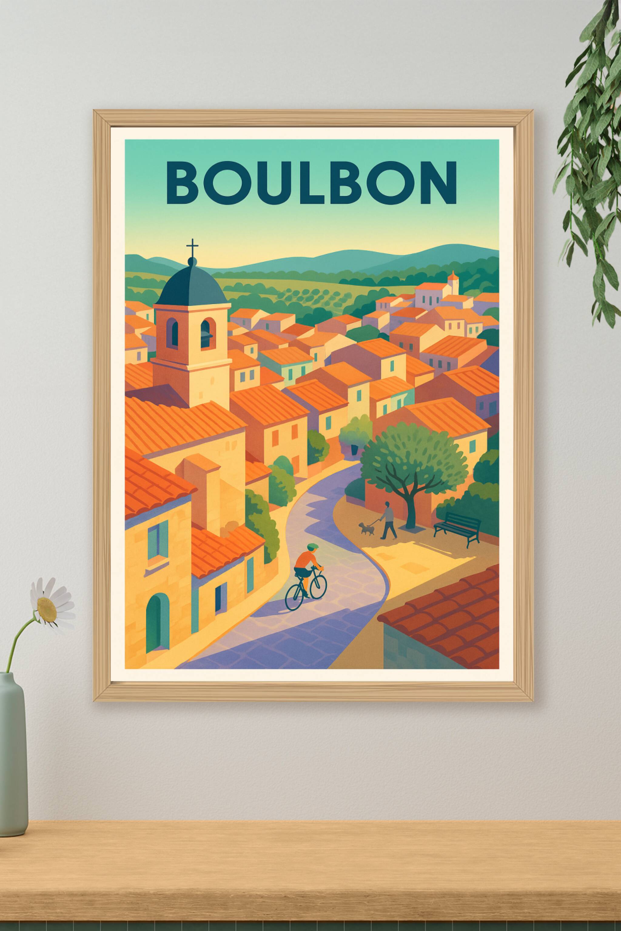 Affiche de Boulbon - Charme et sérénité au cœur de la Provence