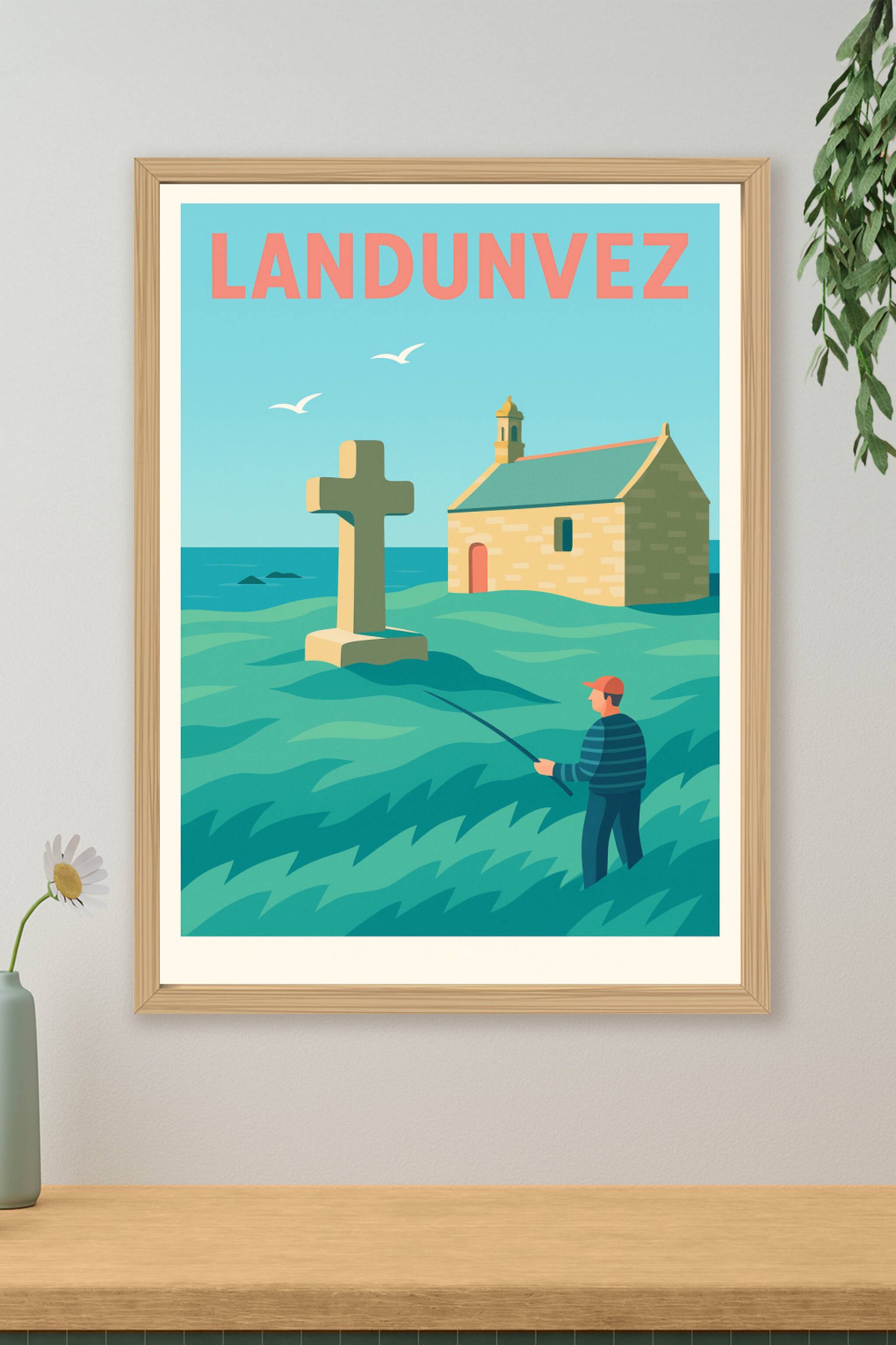 Affiche de Landunvez - La quiétude marine bretonne