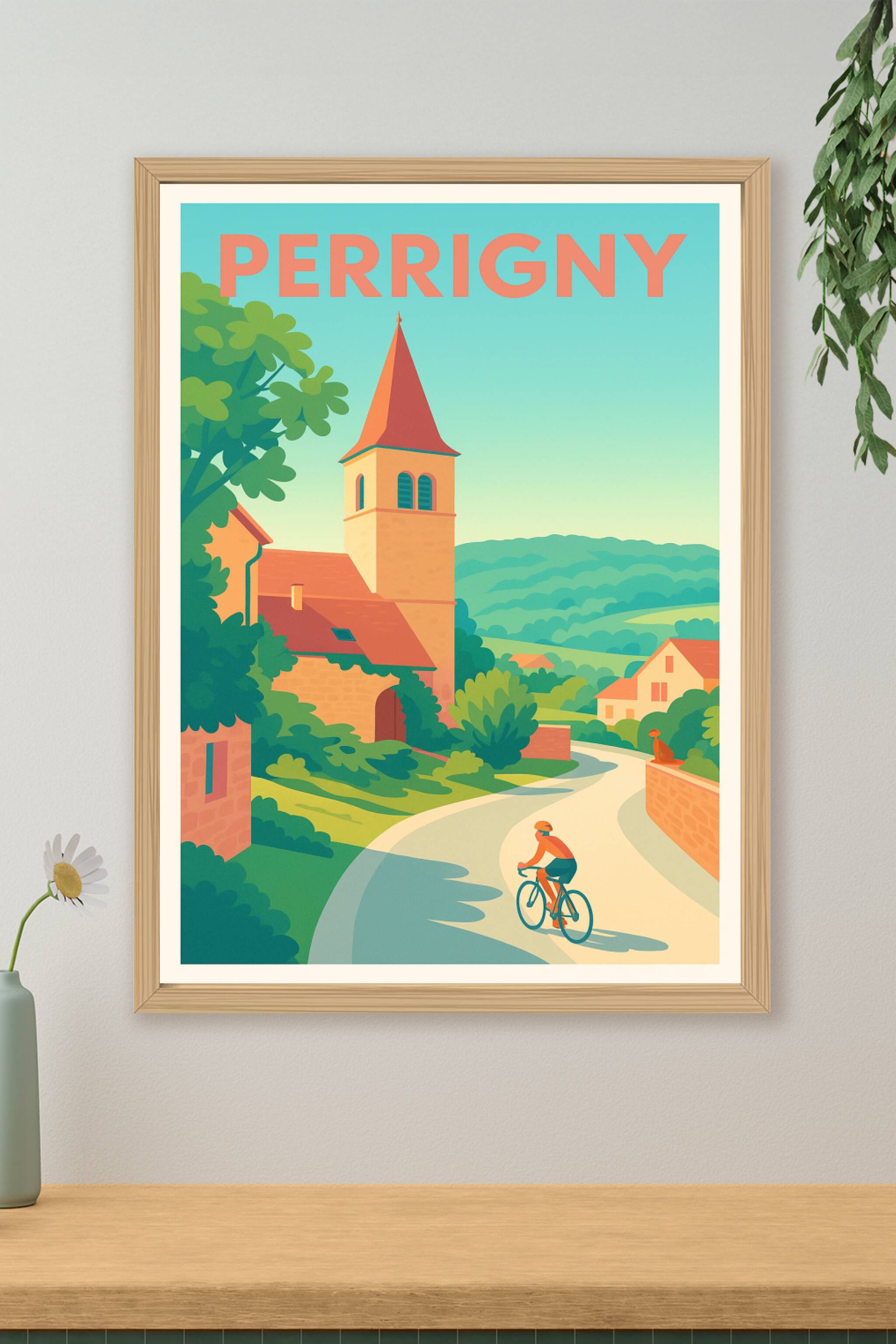 Affiche de Perrigny - Escapade à vélo au cœur du village