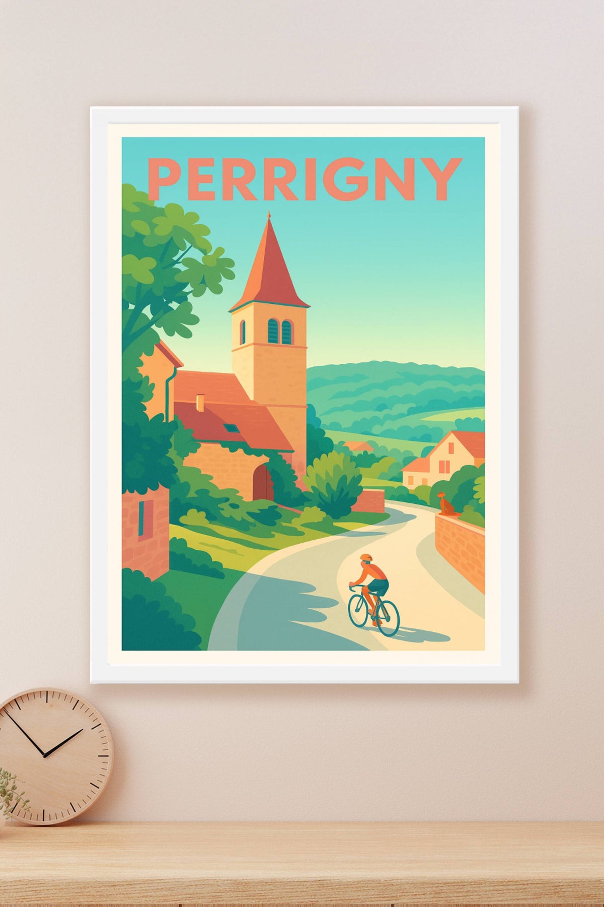 Affiche de Perrigny - Escapade à vélo au cœur du village