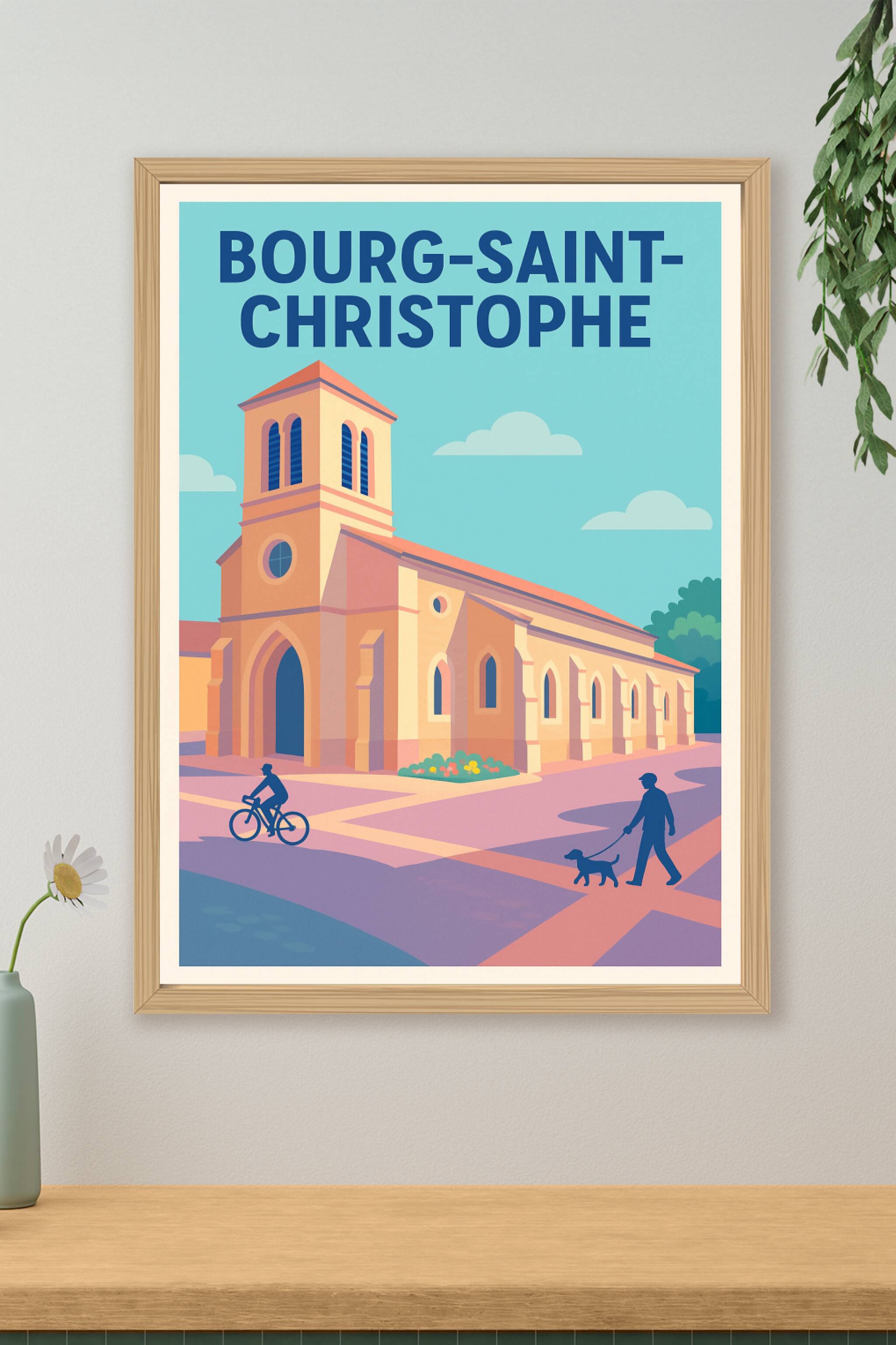 Affiche de Bourg-Saint-Christophe - Charme et Sérénité au Cœur du Village