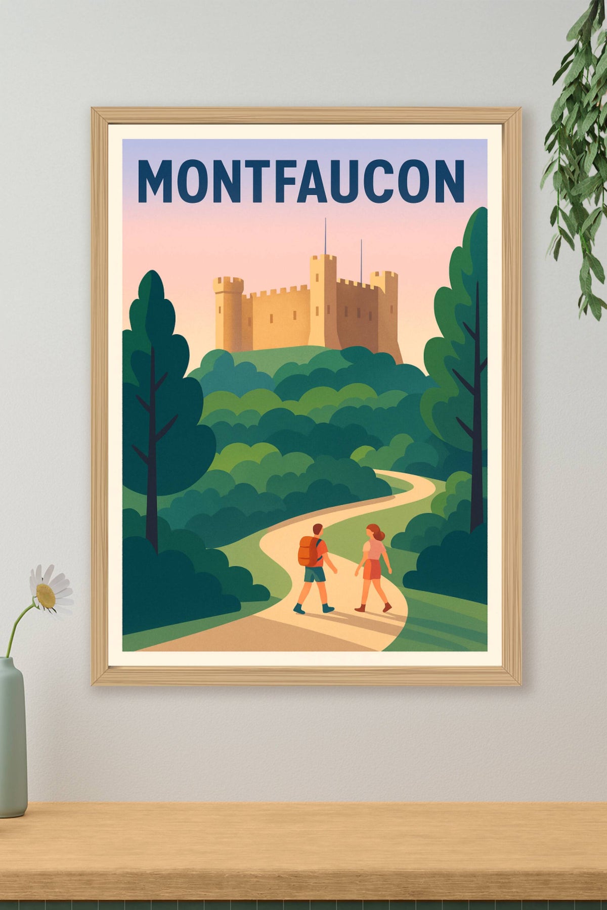 Affiche de Montfaucon - Promenade au Château en pleine nature