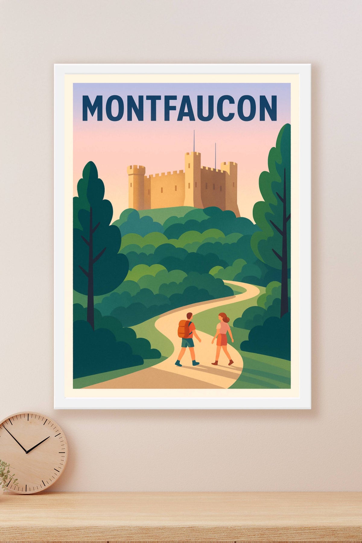 Affiche de Montfaucon - Promenade au Château en pleine nature