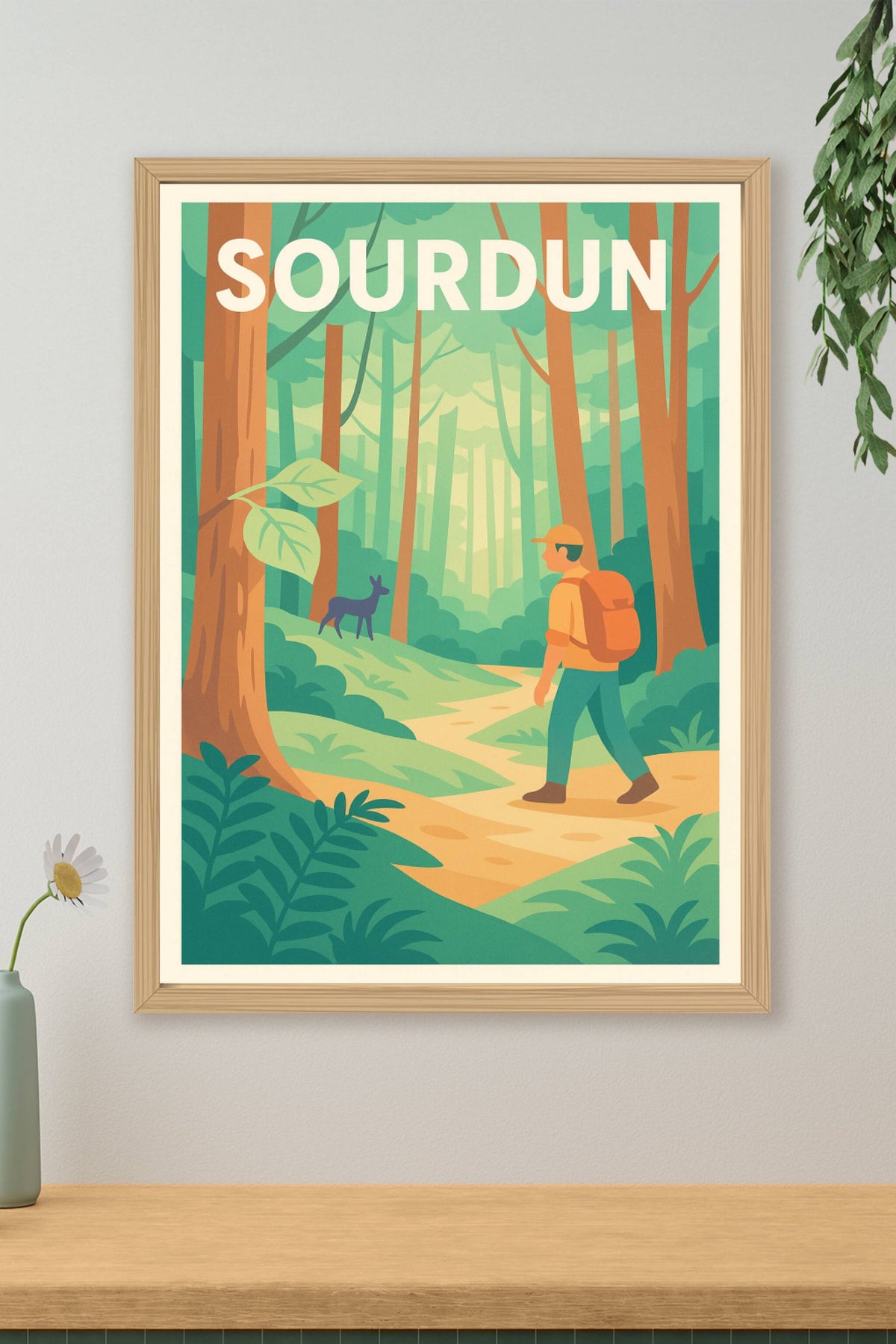 Affiche de Sourdun - L'appel de la nature en pleine forêt