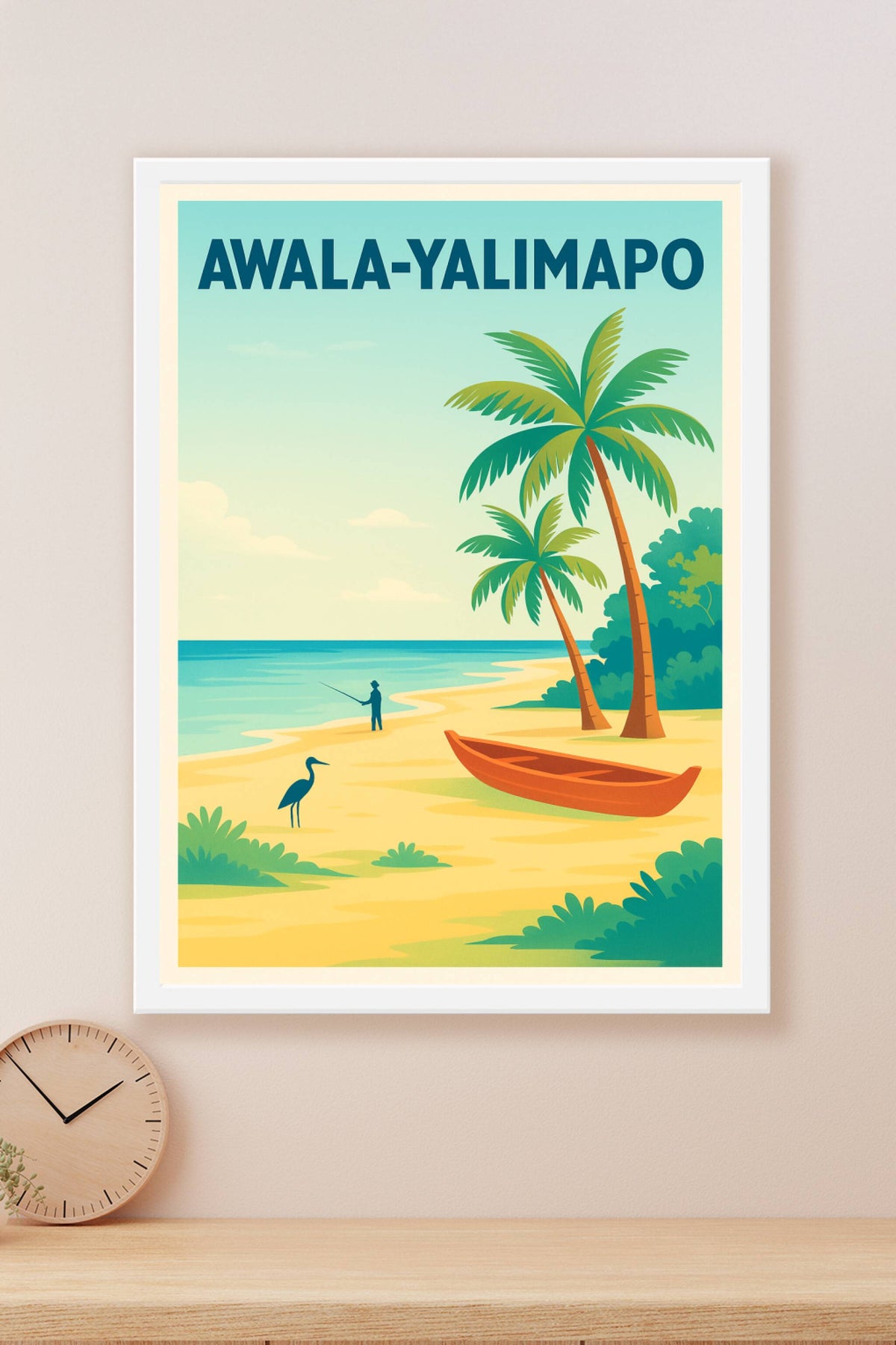Affiche de Awala-Yalimapo - Tranquillité entre mer et nature