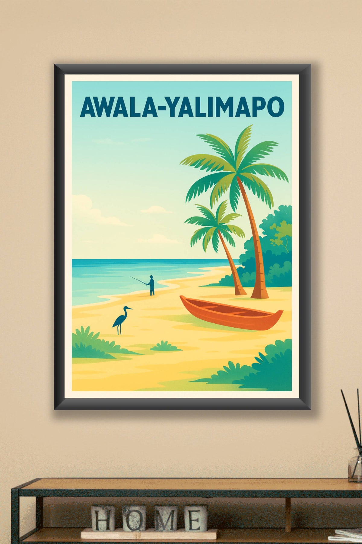 Affiche de Awala-Yalimapo - Tranquillité entre mer et nature