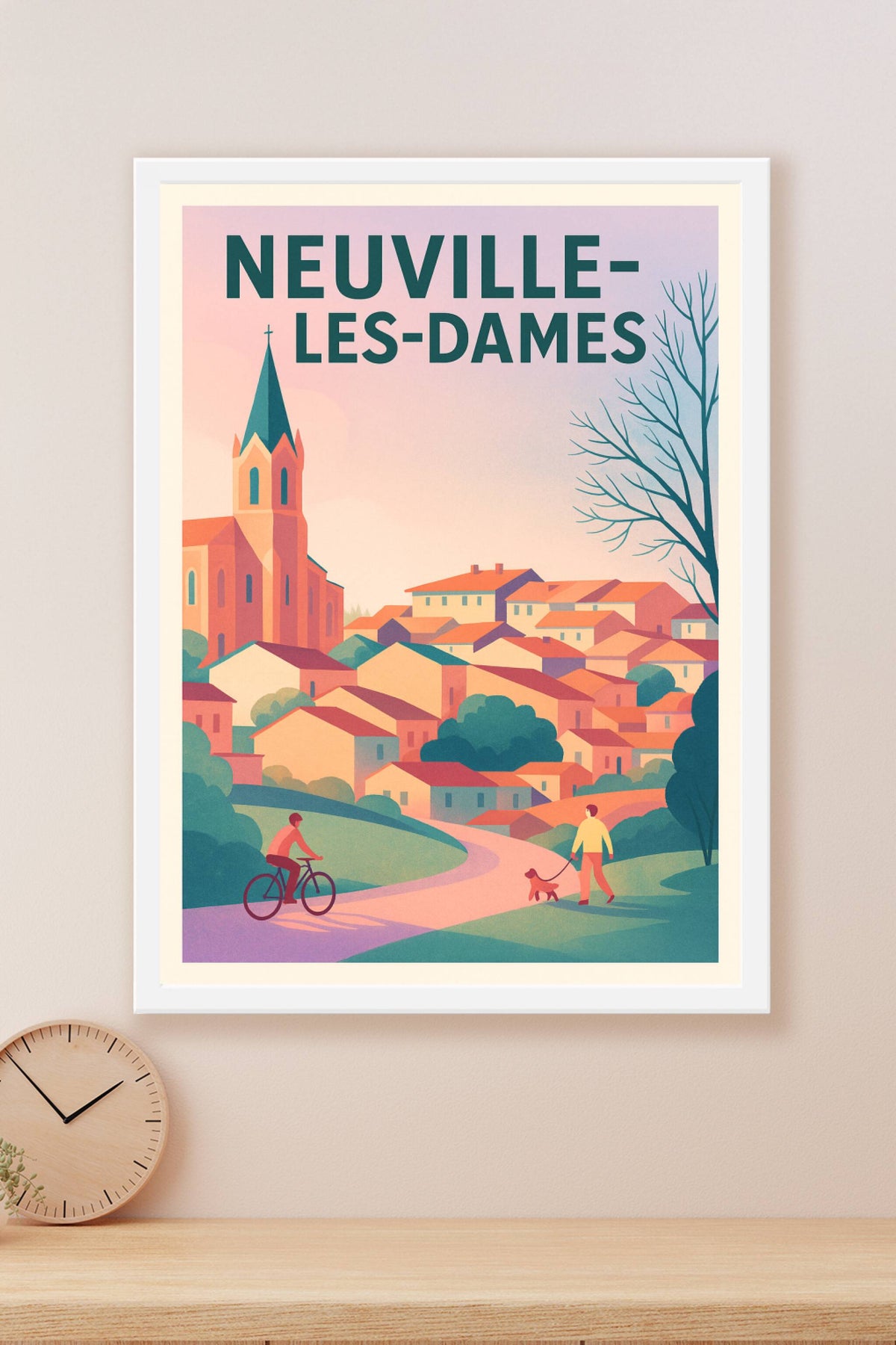 Affiche de Neuville-les-Dames - Charme paisible d'un village ensoleillé