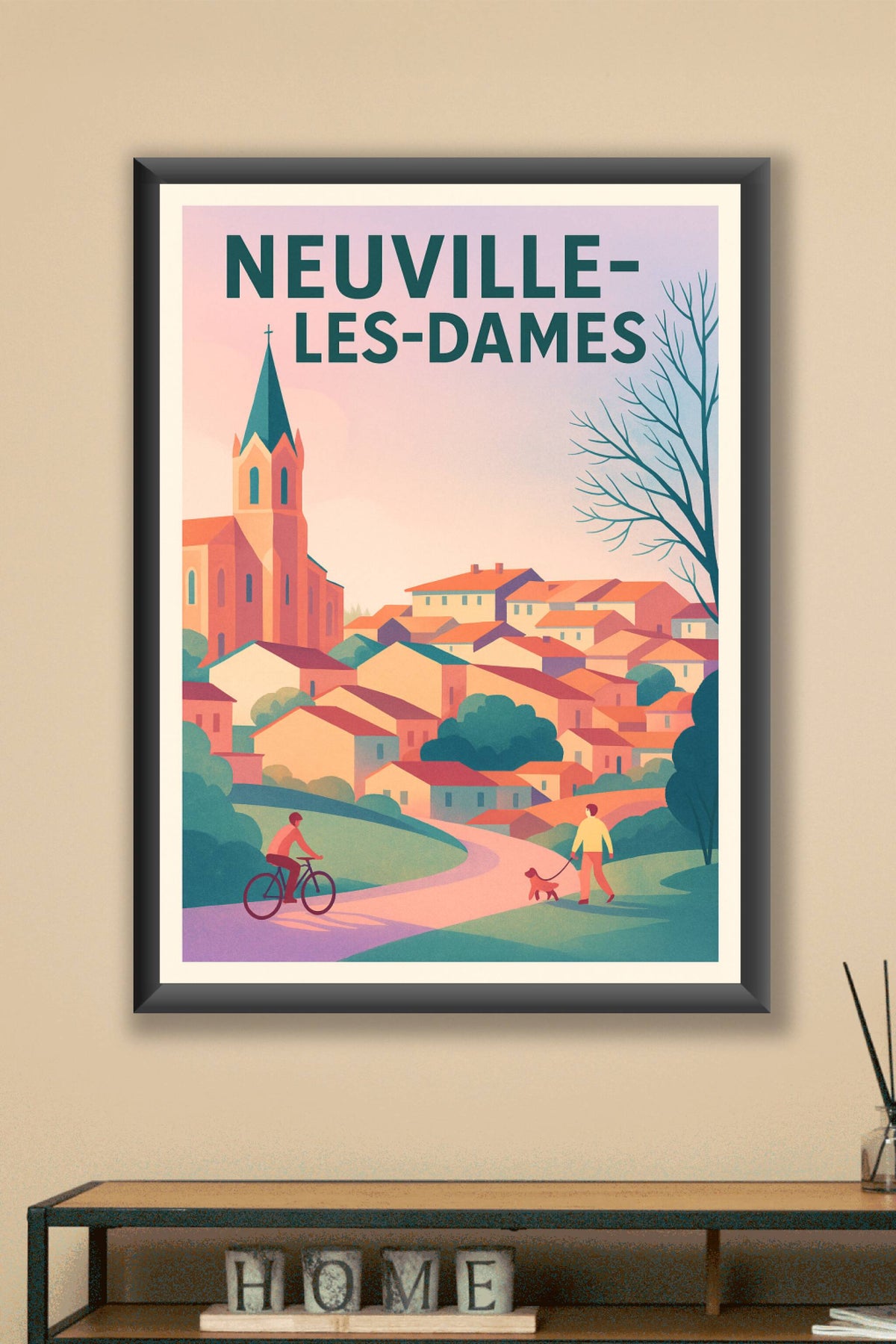 Affiche de Neuville-les-Dames - Charme paisible d'un village ensoleillé