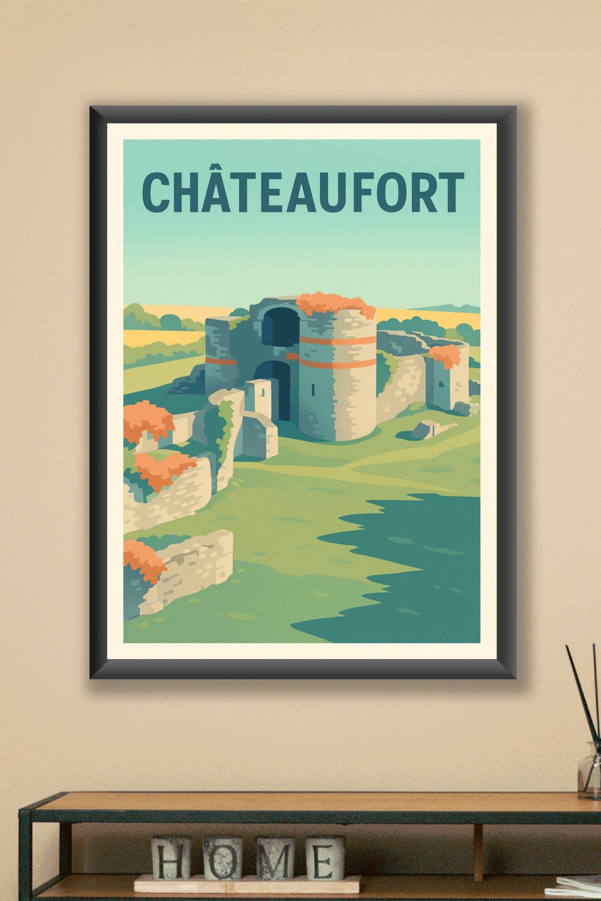 Affiche de Châteaufort - L'élégance intemporelle des ruines médiévales