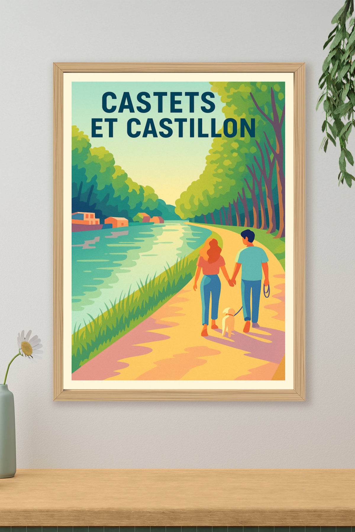 Affiche de Castets et Castillon - Balade romantique au bord de l'eau
