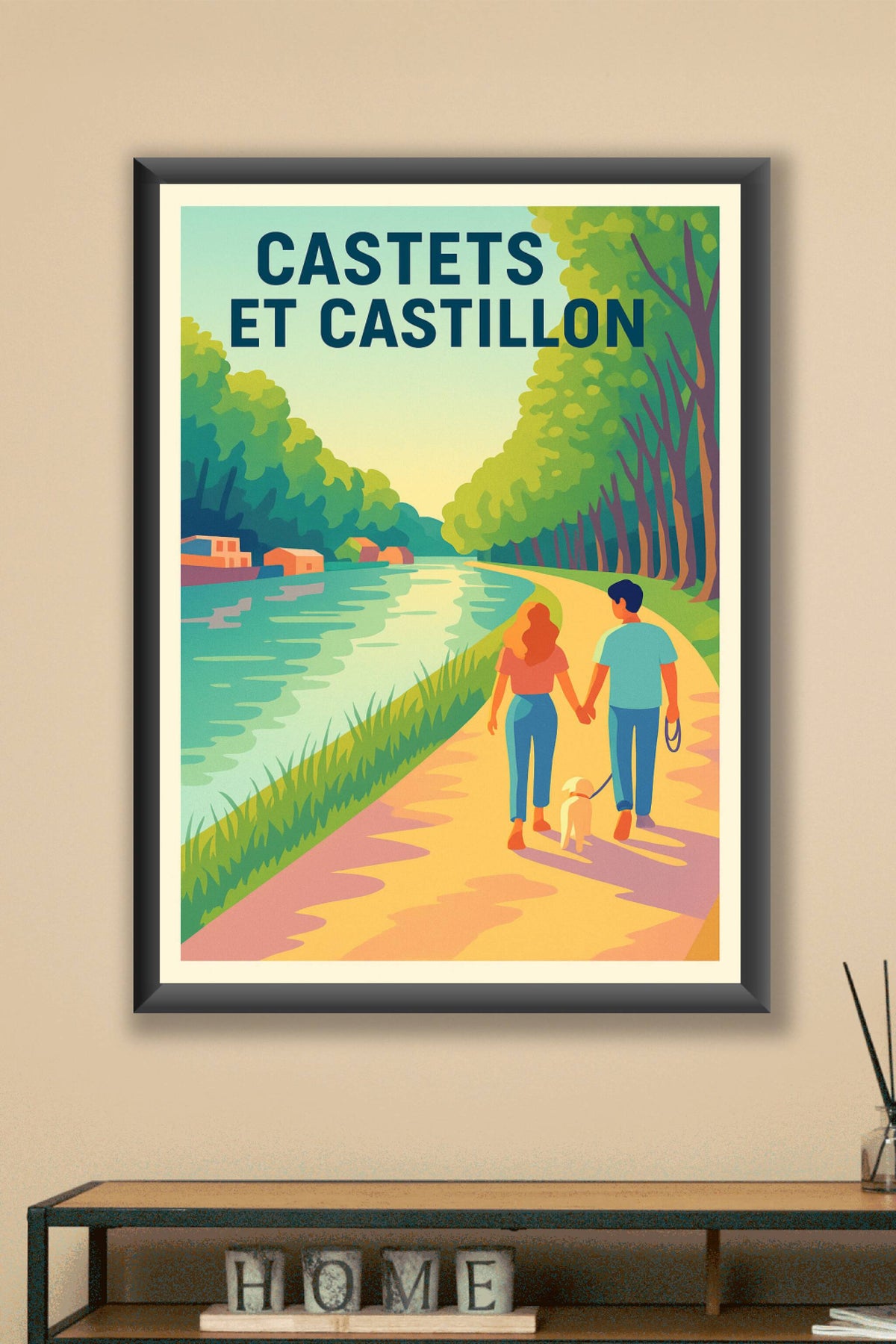 Affiche de Castets et Castillon - Balade romantique au bord de l'eau