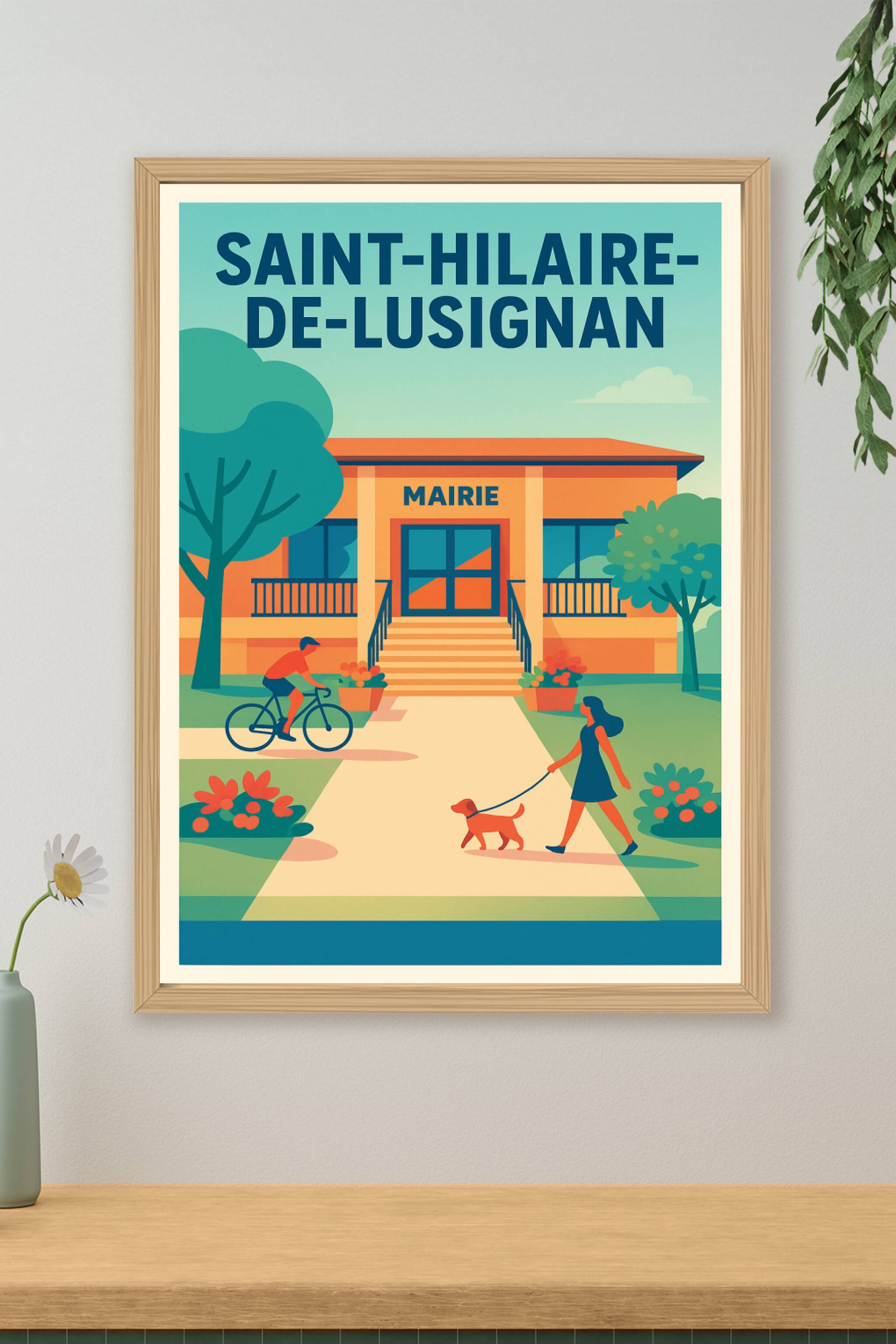 Affiche de Saint-Hilaire-de-Lusignan - Une invitation à la douceur de vivre locale