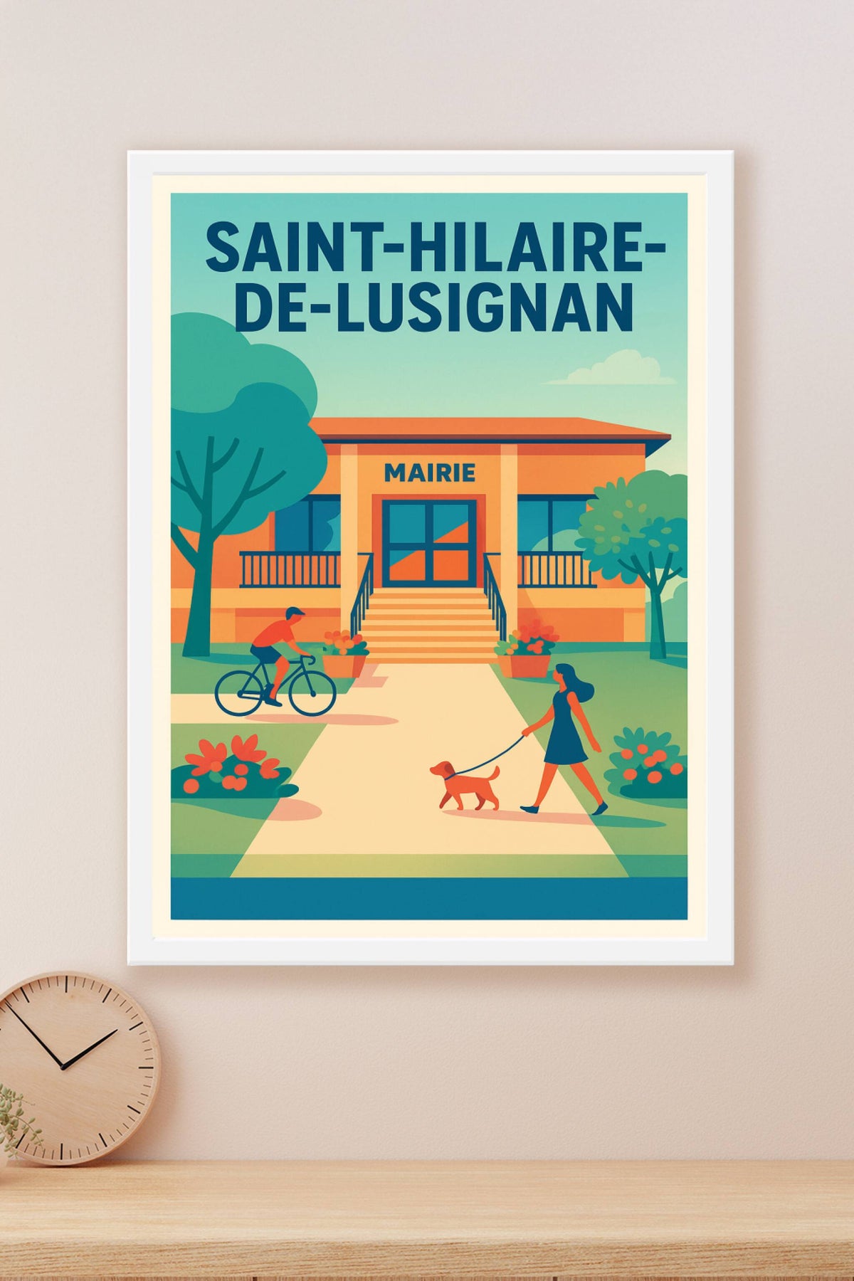 Affiche de Saint-Hilaire-de-Lusignan - Une invitation à la douceur de vivre locale