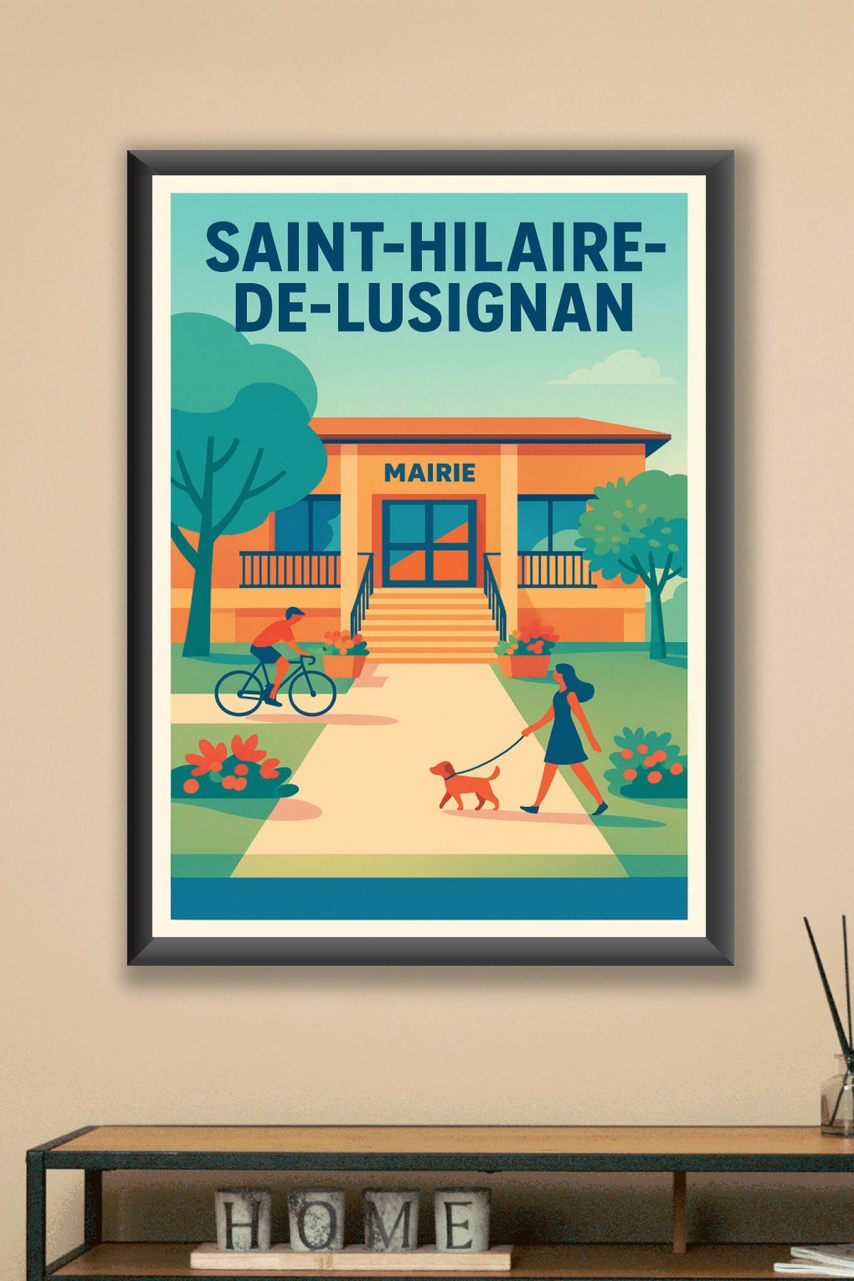 Affiche de Saint-Hilaire-de-Lusignan - Une invitation à la douceur de vivre locale