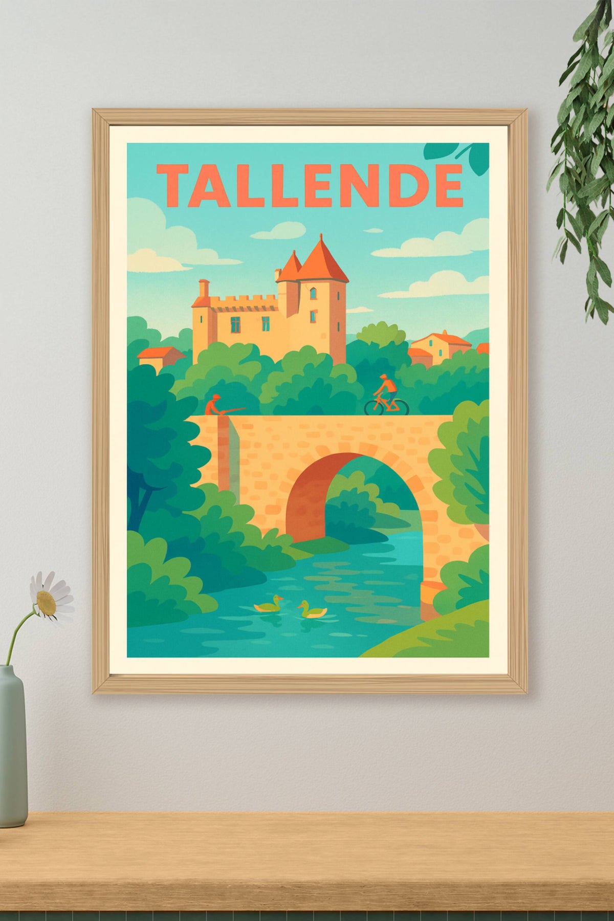 Affiche de Tallende - Charme bucolique et histoire à portée de main