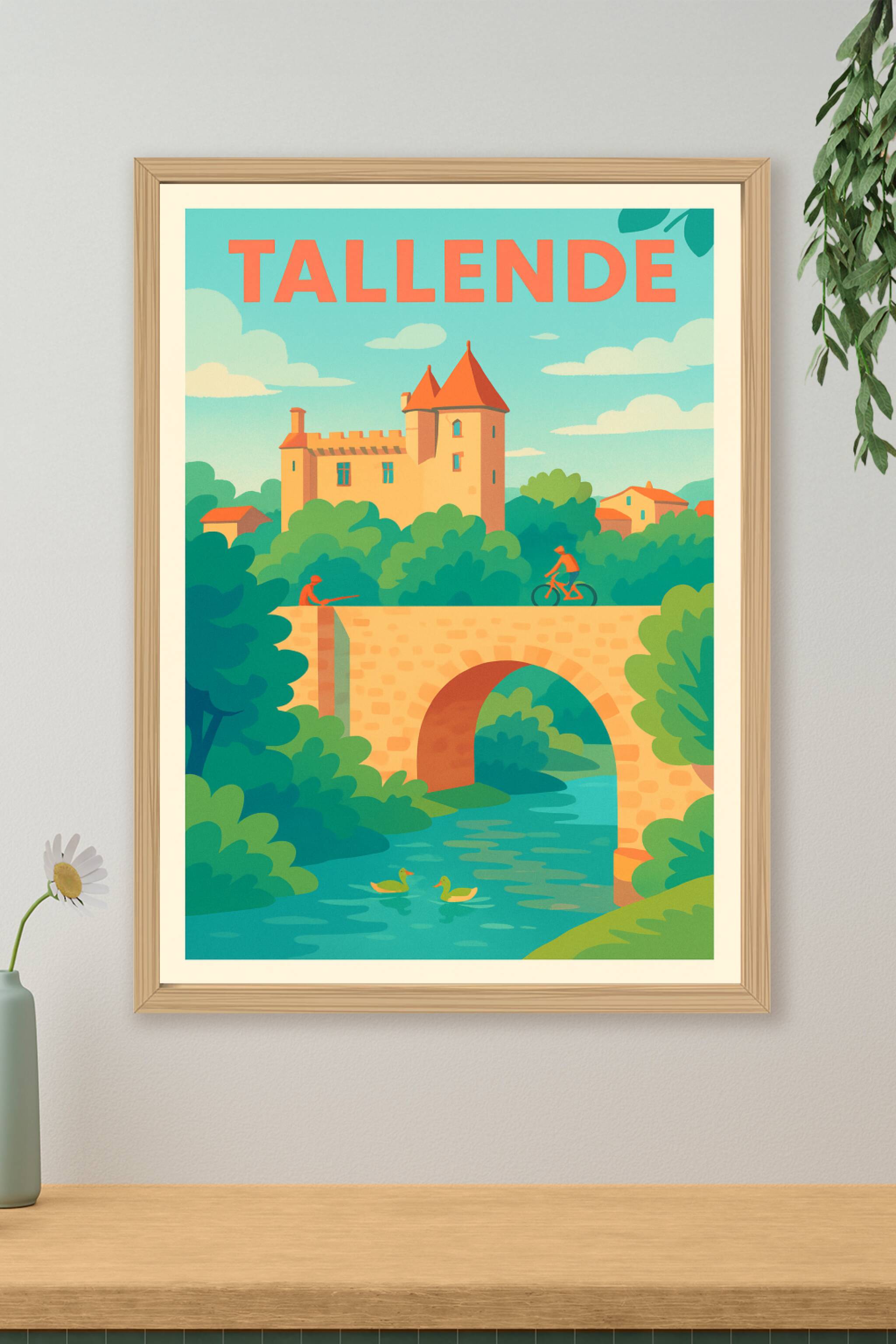 Affiche de Tallende - Charme bucolique et histoire à portée de main