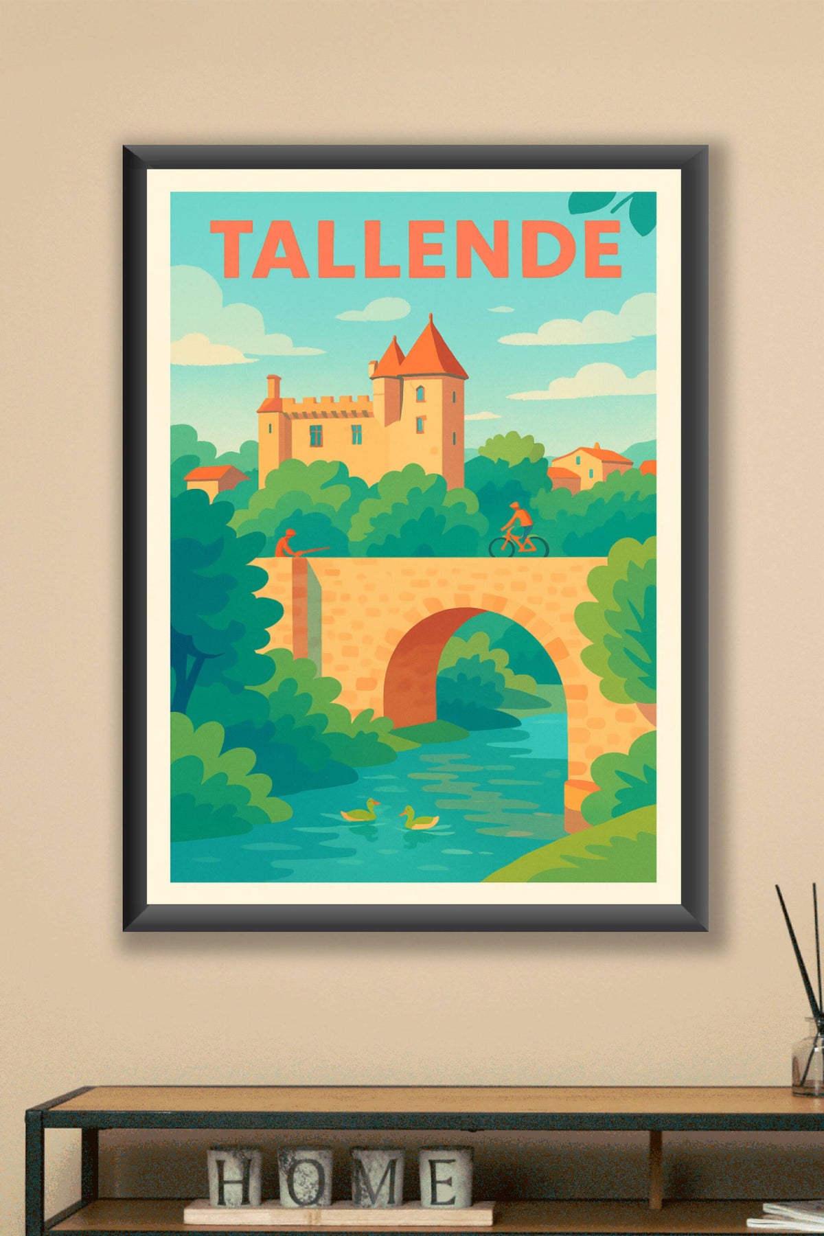 Affiche de Tallende - Charme bucolique et histoire à portée de main