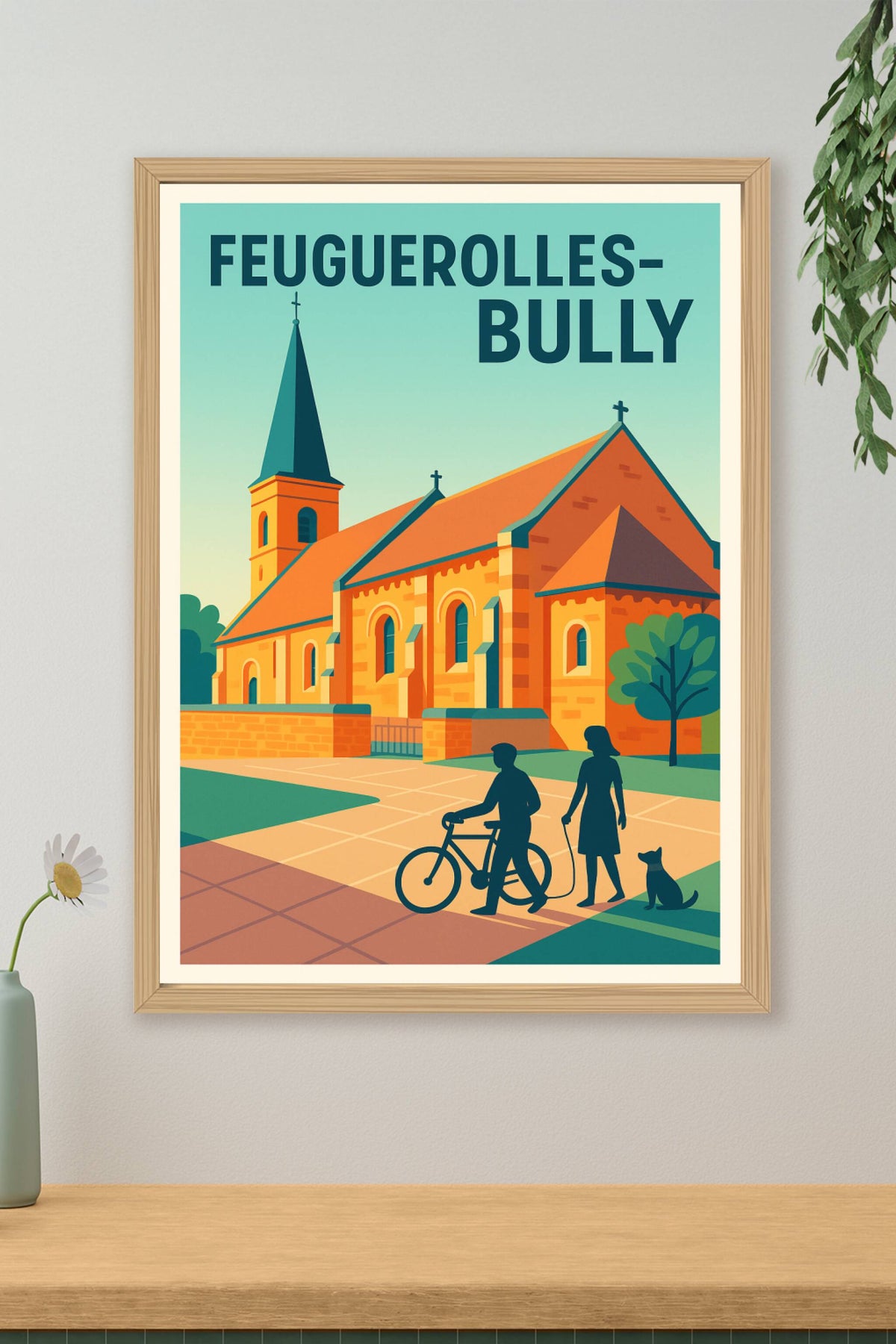 Affiche de Feuguerolles-Bully - Charme et sérénité au cœur du village