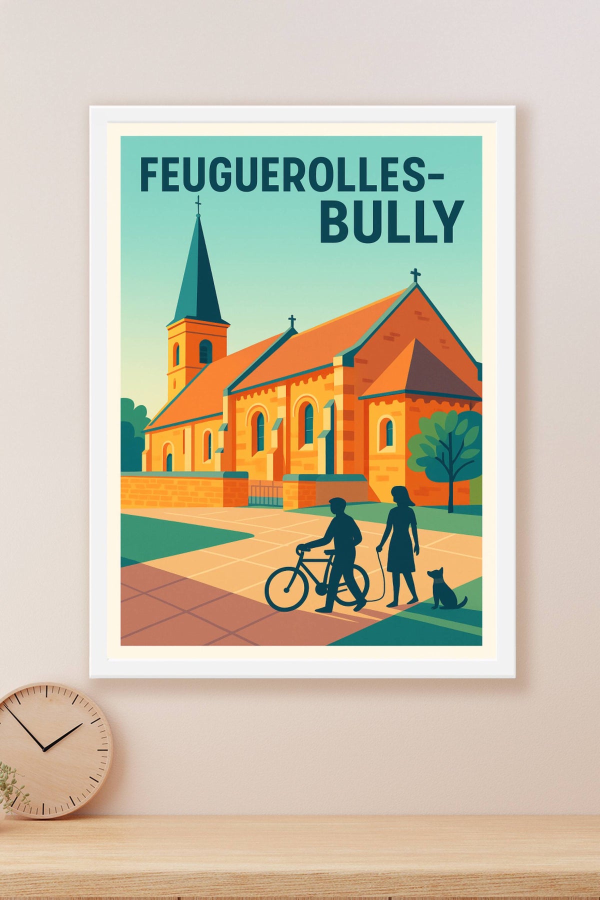 Affiche de Feuguerolles-Bully - Charme et sérénité au cœur du village